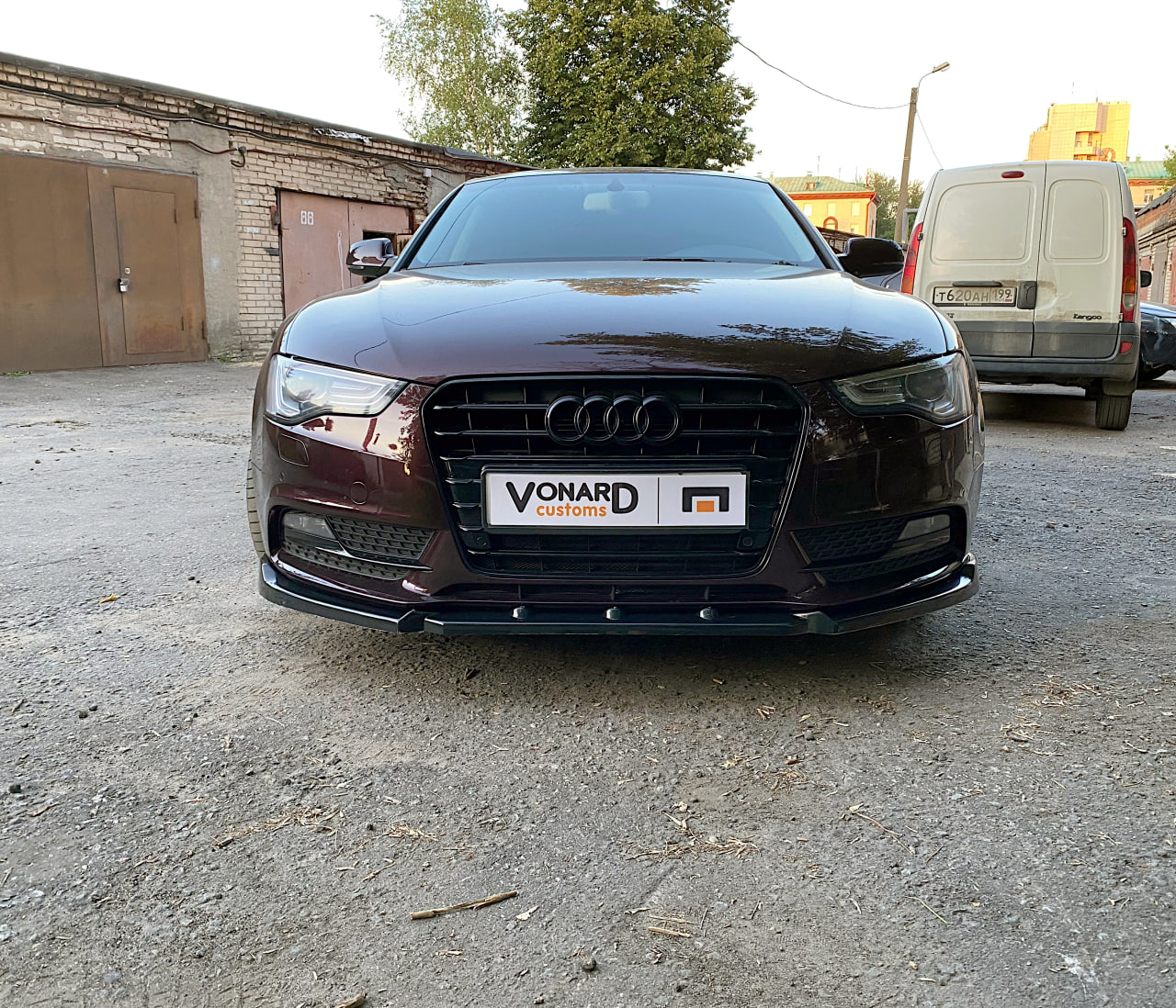 картинка Сплиттер переднего бампера Audi A5 B8.5 8K рестайлинг vonard customs 