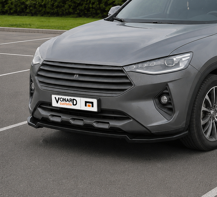 картинка Сплиттер переднего бампера Haval F7 / F7x V2 - под покраску vonard customs 