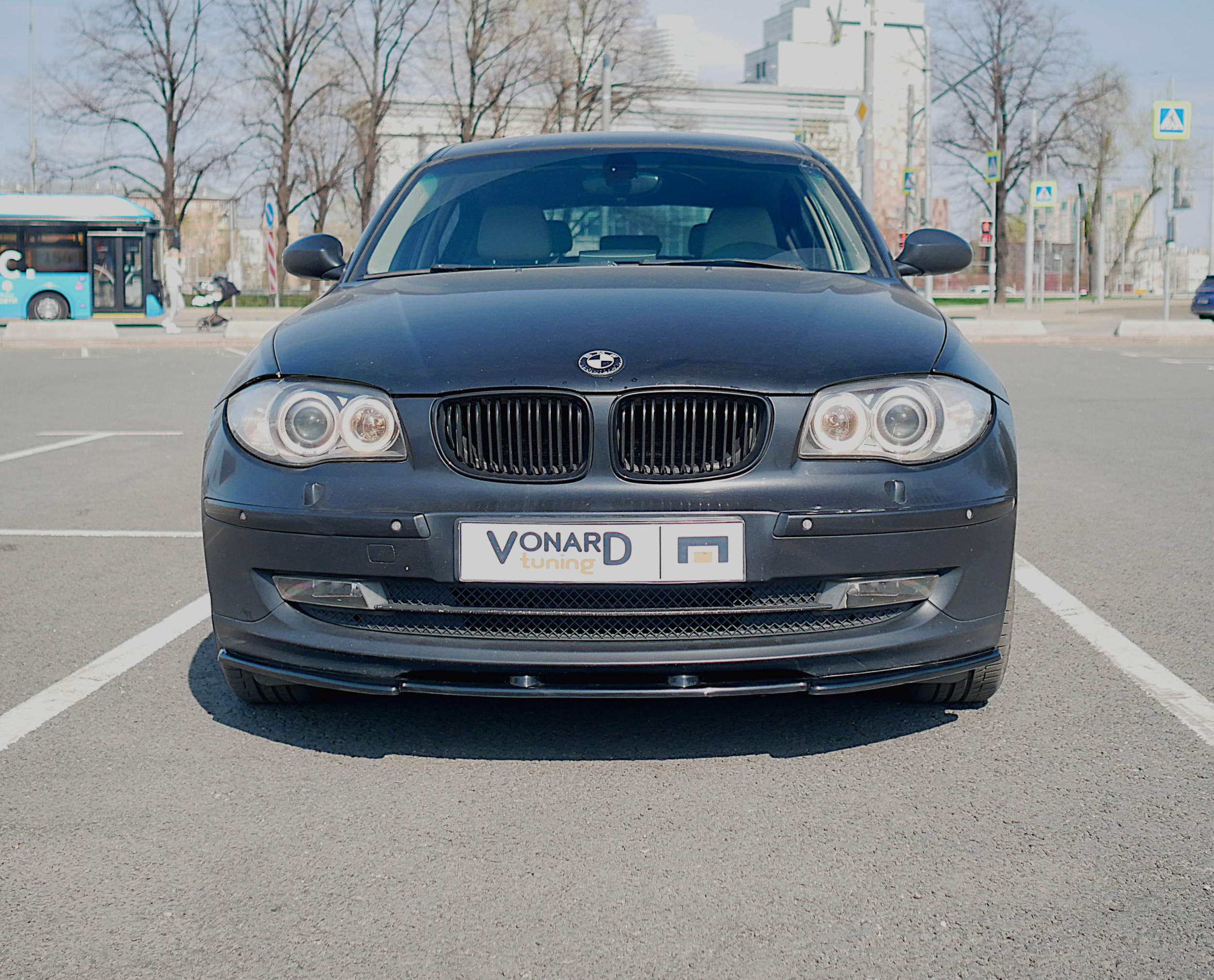 картинка Сплиттер переднего бампера BMW 1 E87 E81 рест. - под покраску vonard customs 