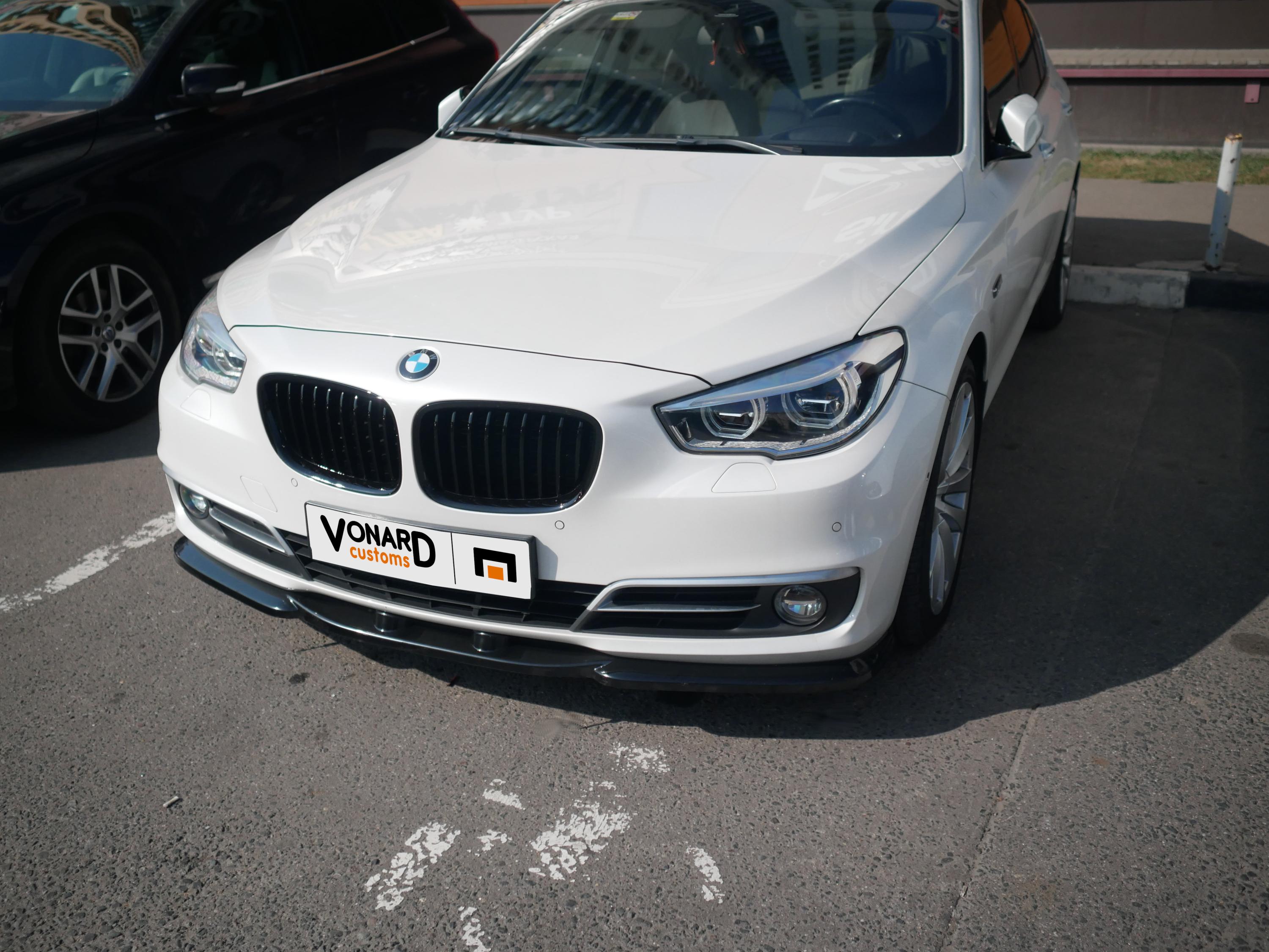 картинка Сплиттер переднего бампера BMW 5 F07 GT рест. vonard customs 