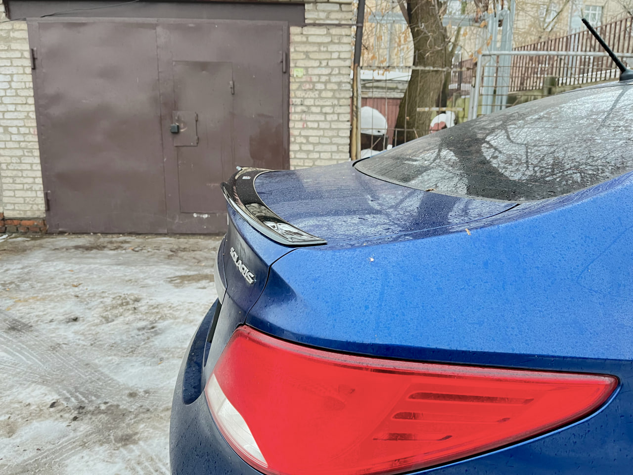 картинка Спойлер лезвие крышки багажника Hyundai Solaris 1 vonard customs 