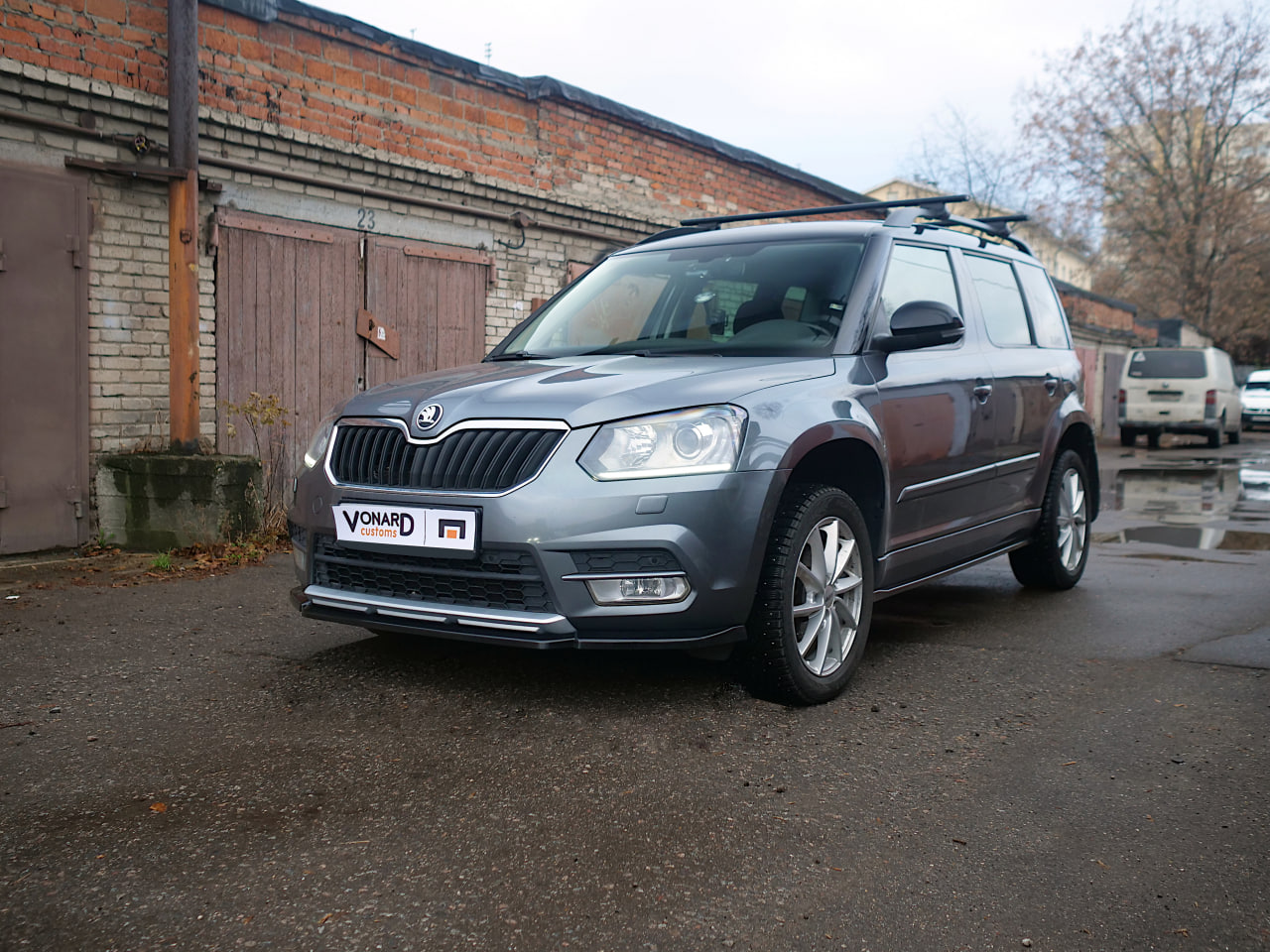картинка Сплиттер переднего бампера Skoda Yeti 1 рест. vonard customs 