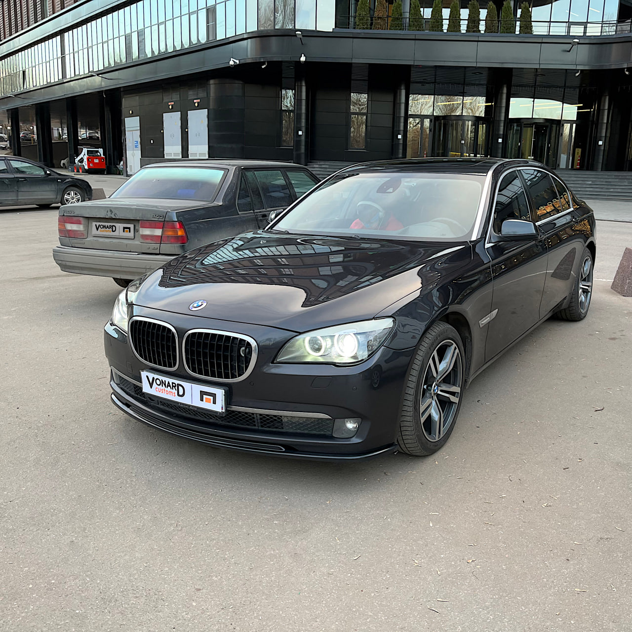 картинка Сплиттер переднего бампера BMW 7 F01 F02 (дорест) v2 vonard customs 