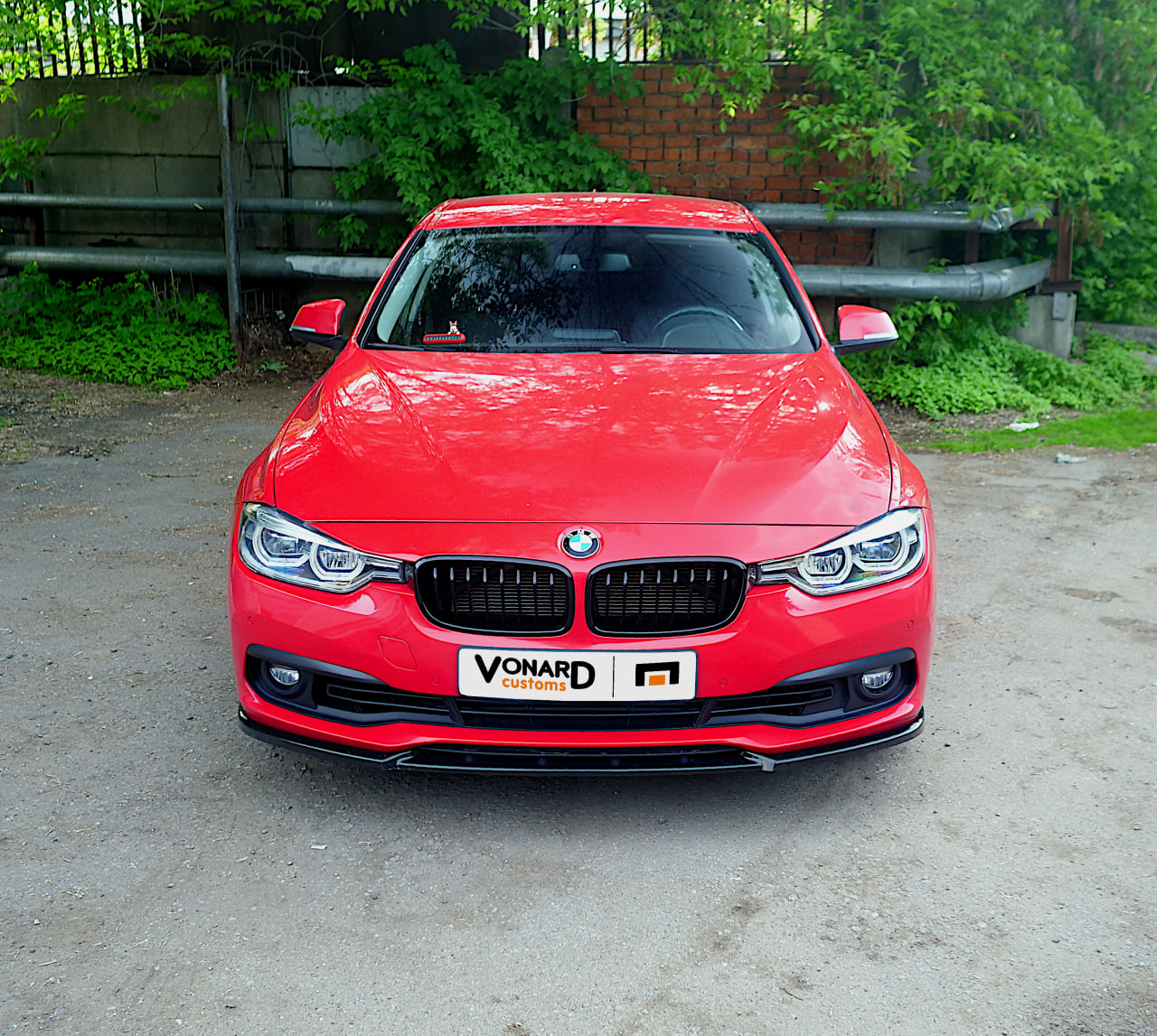 картинка Сплиттер переднего бампера BMW 3 F30 рест. vonard customs 