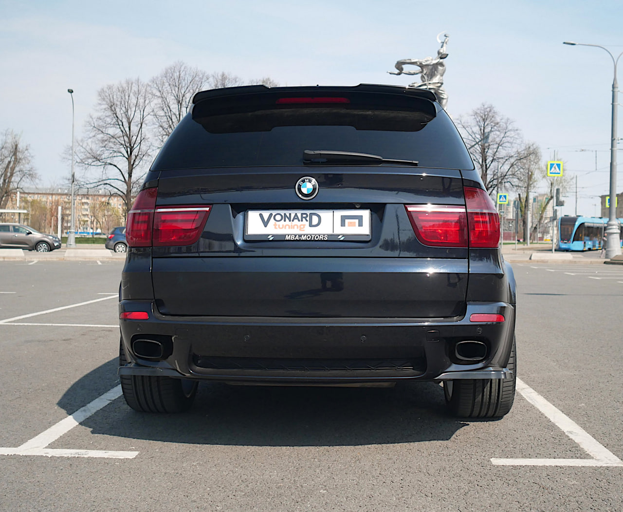 картинка Сплиттеры заднего бампера BMW X5 E70 M-pack - под покраску vonard customs 