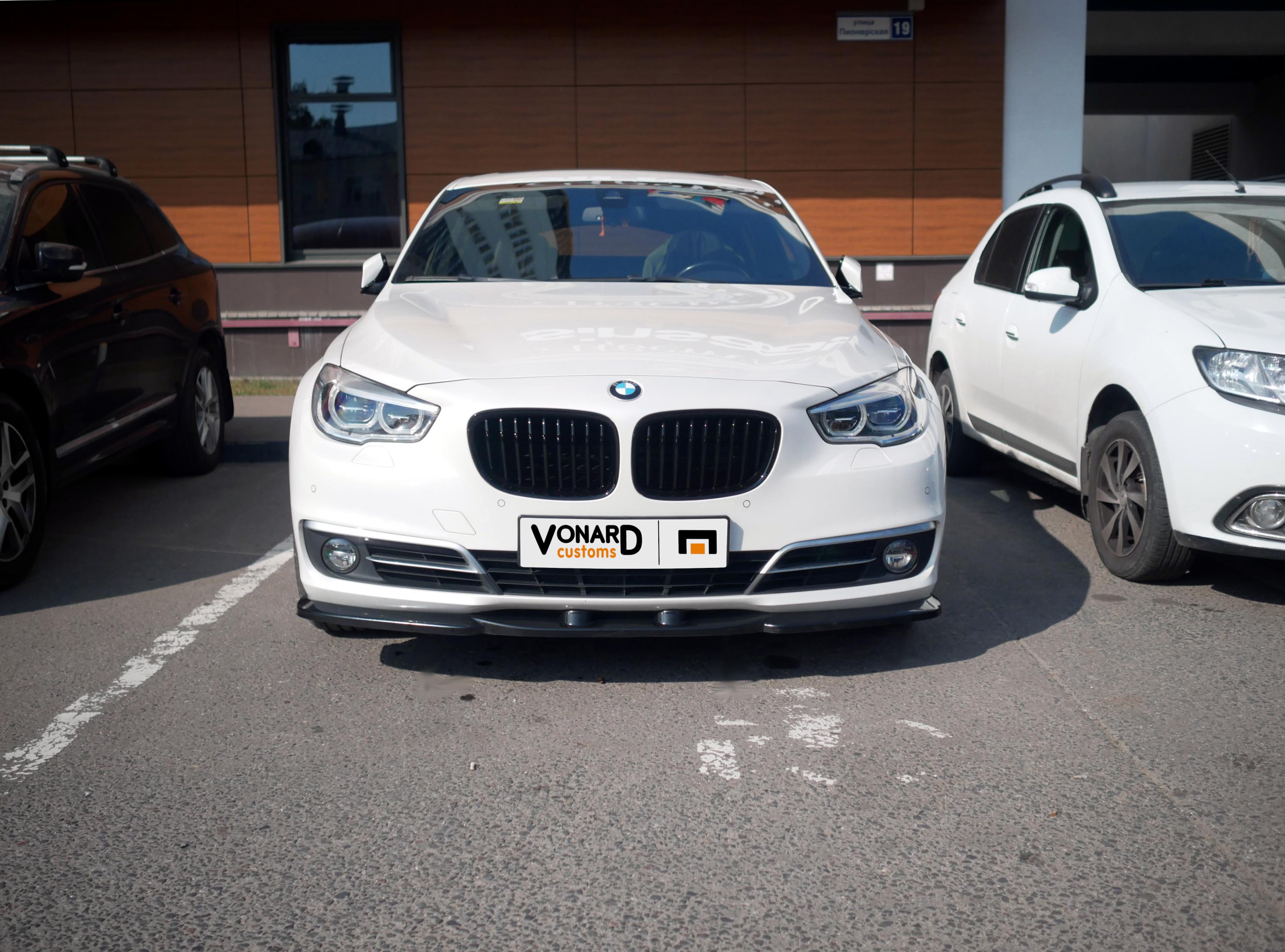 картинка Сплиттер переднего бампера BMW 5 F07 GT рест. vonard customs 