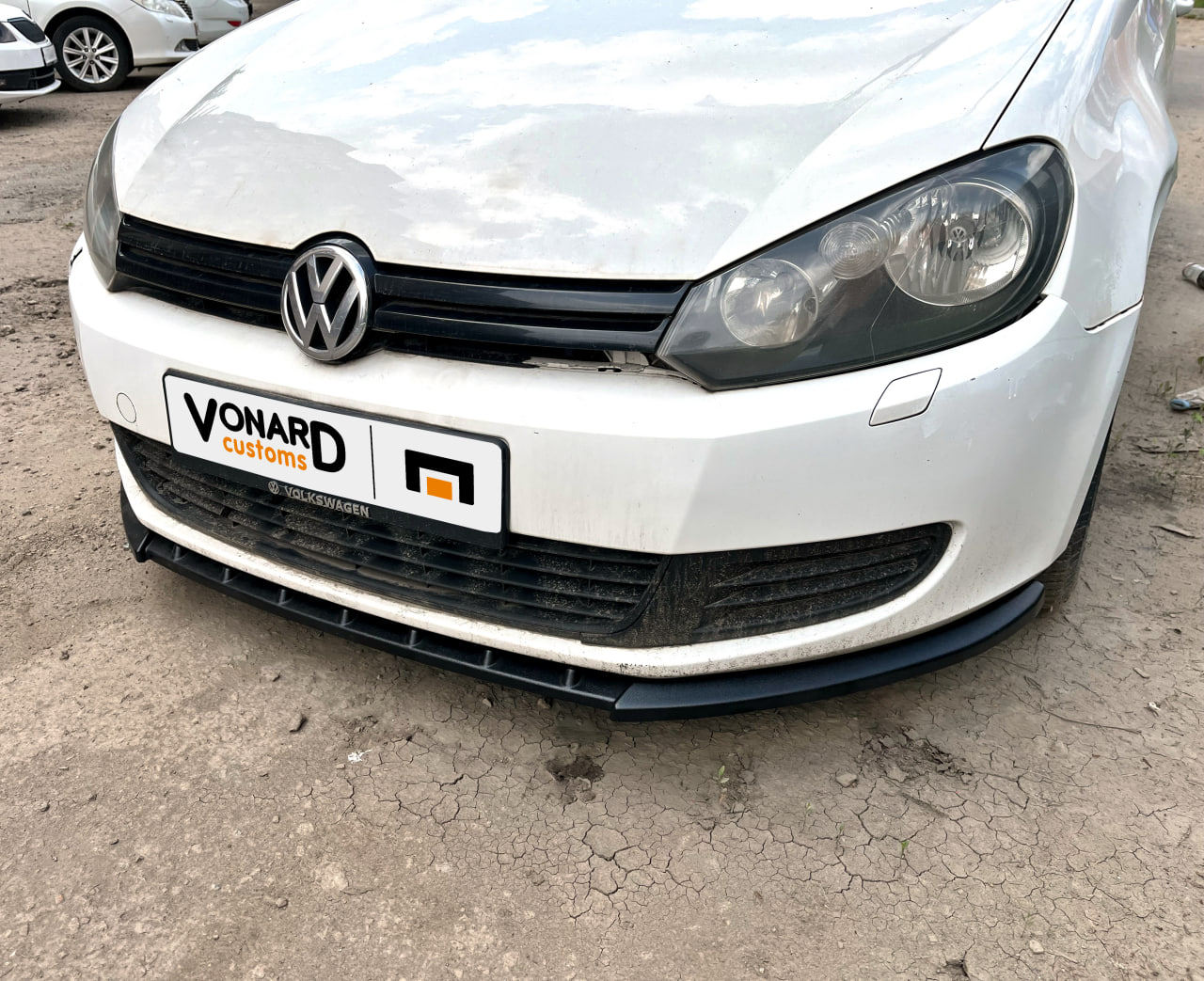картинка Сплиттер переднего бампера VW Golf 6 - под покраску vonard customs 