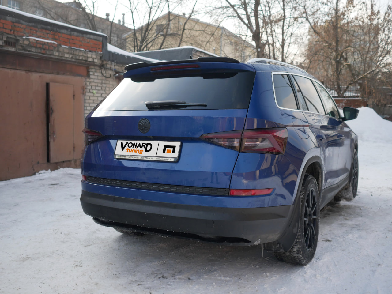 картинка Спойлер лезвие крышки багажника Skoda Kodiaq 1 (короткий) - под покраску vonard customs 