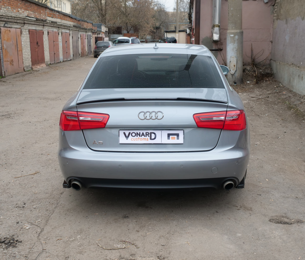 картинка Сплиттеры заднего бампера Audi A6 C7 - под покраску vonard customs 