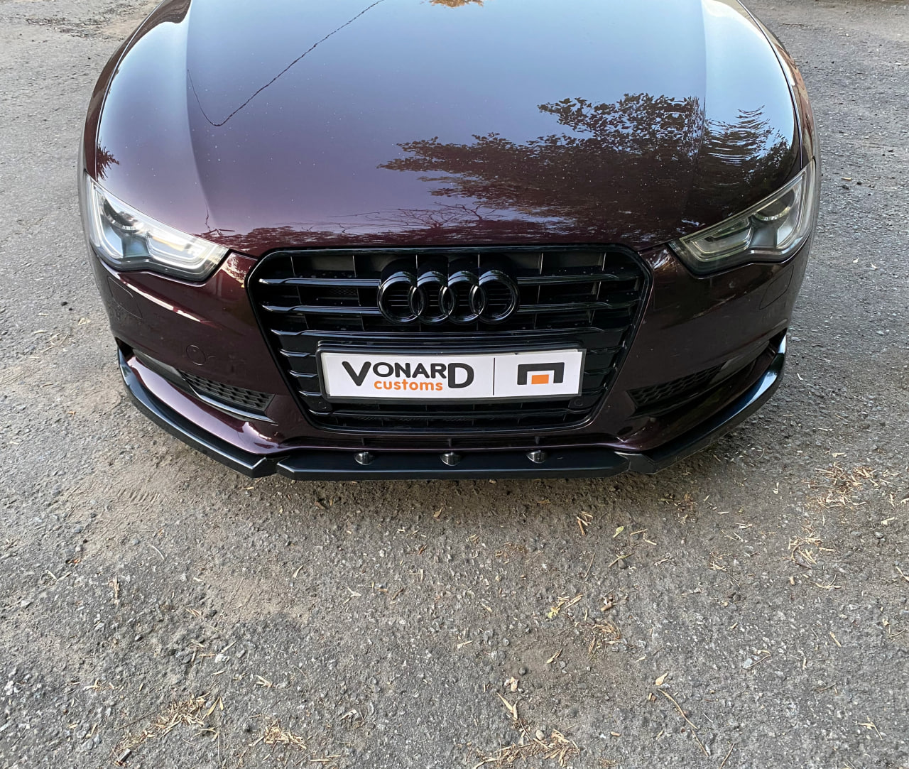 картинка Сплиттер переднего бампера Audi A5 B8.5 8K рестайлинг vonard customs 