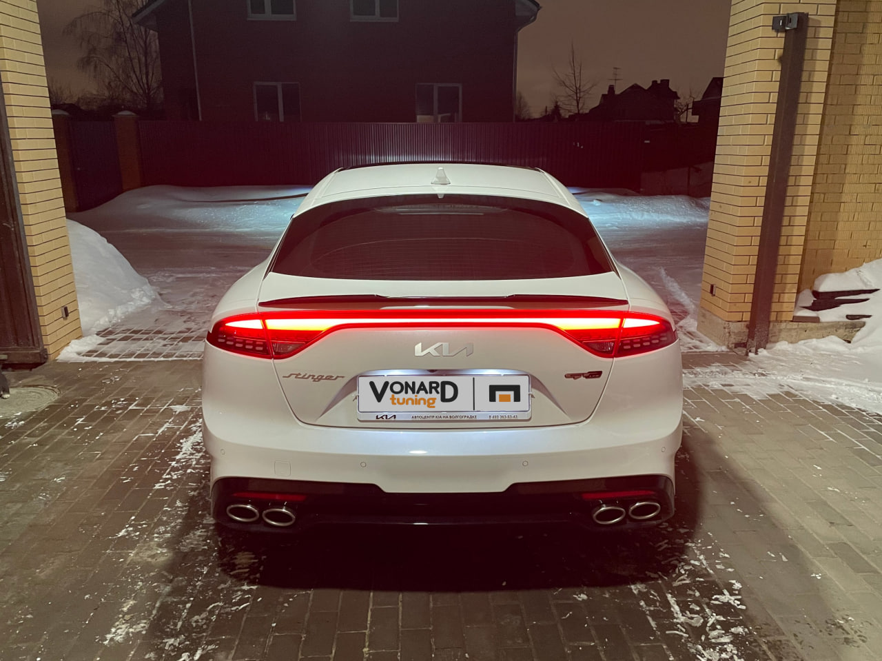 картинка Спойлер лезвие крышки багажника KIA Stinger 1 - под покраску vonard customs 