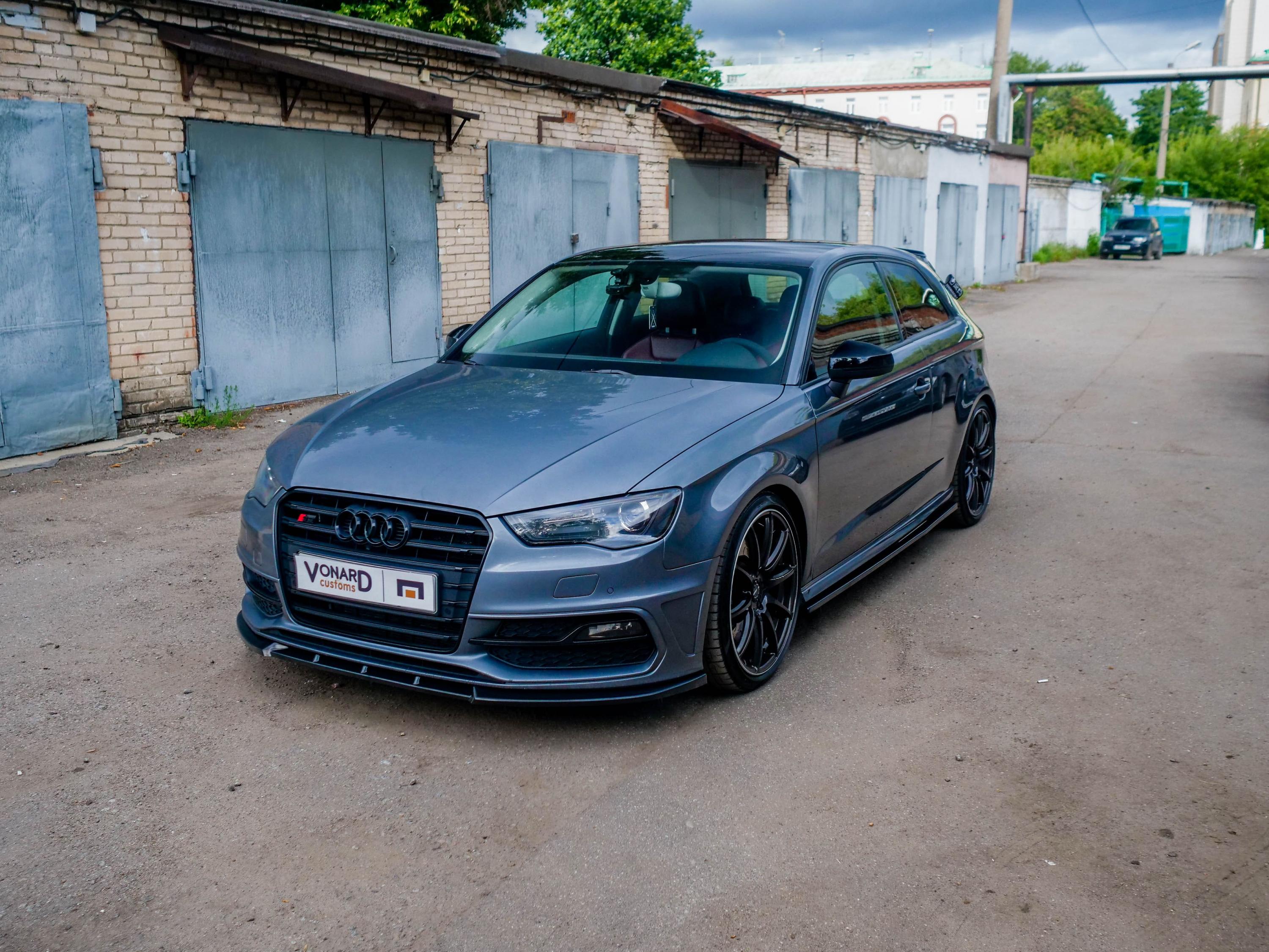 картинка Сплиттер переднего бампера Audi A3 S3 8V S-line Coupe vonard customs 