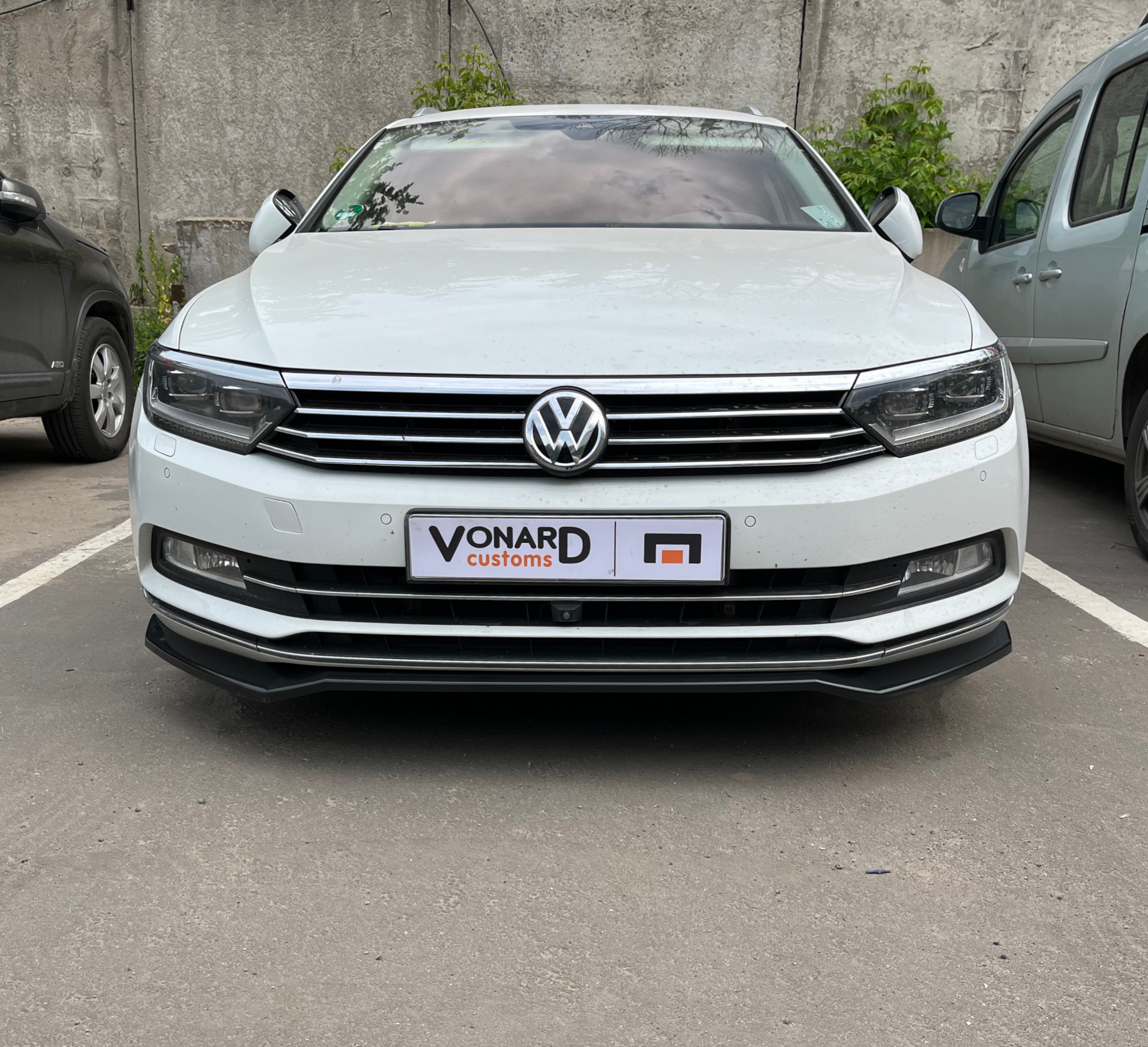 картинка Сплиттер переднего бампера VW Passat B8 (ver. 2) vonard customs 
