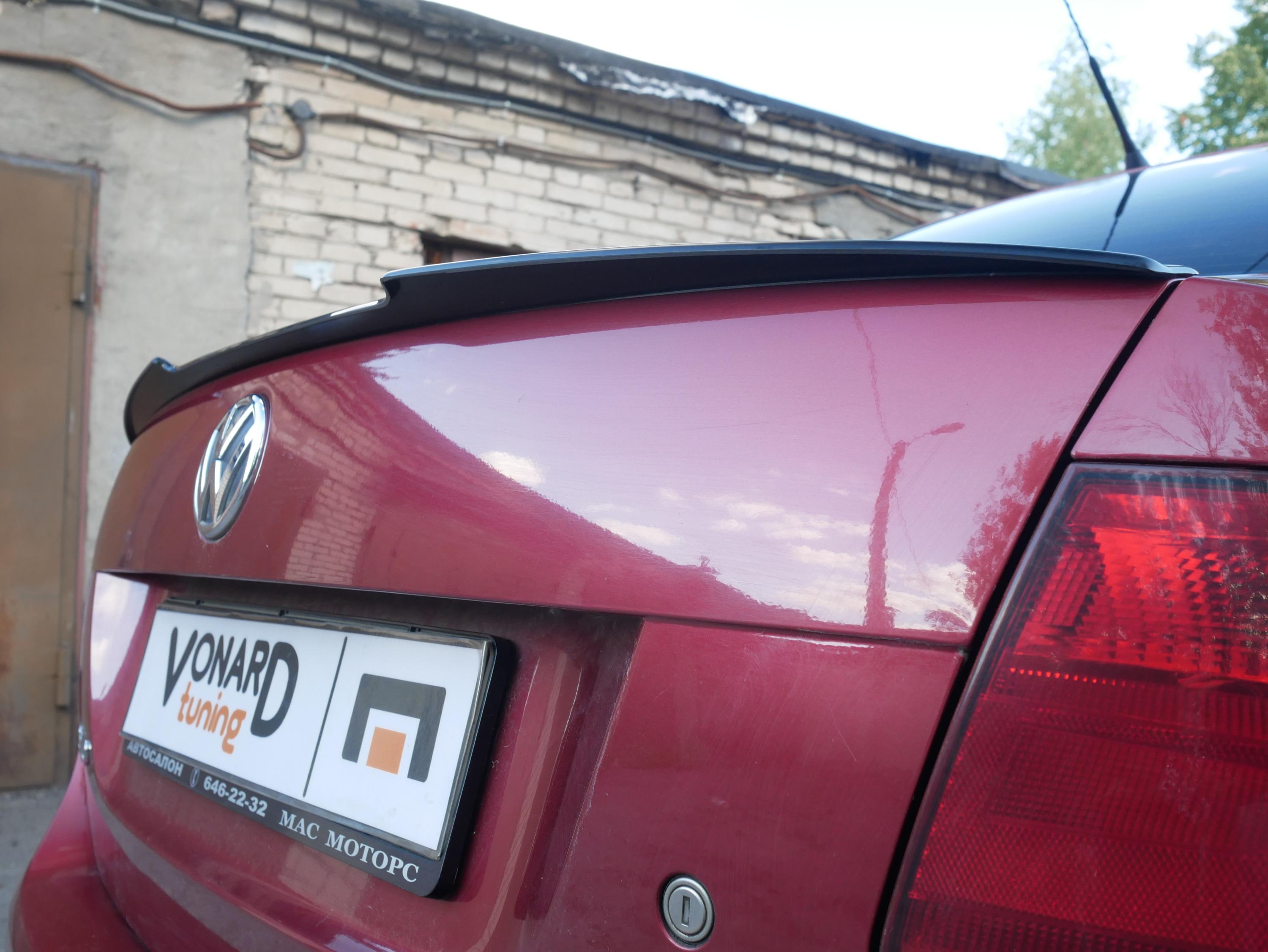 картинка Спойлер лезвие крышки багажника VW Polo 5 седан - под покраску vonard customs 