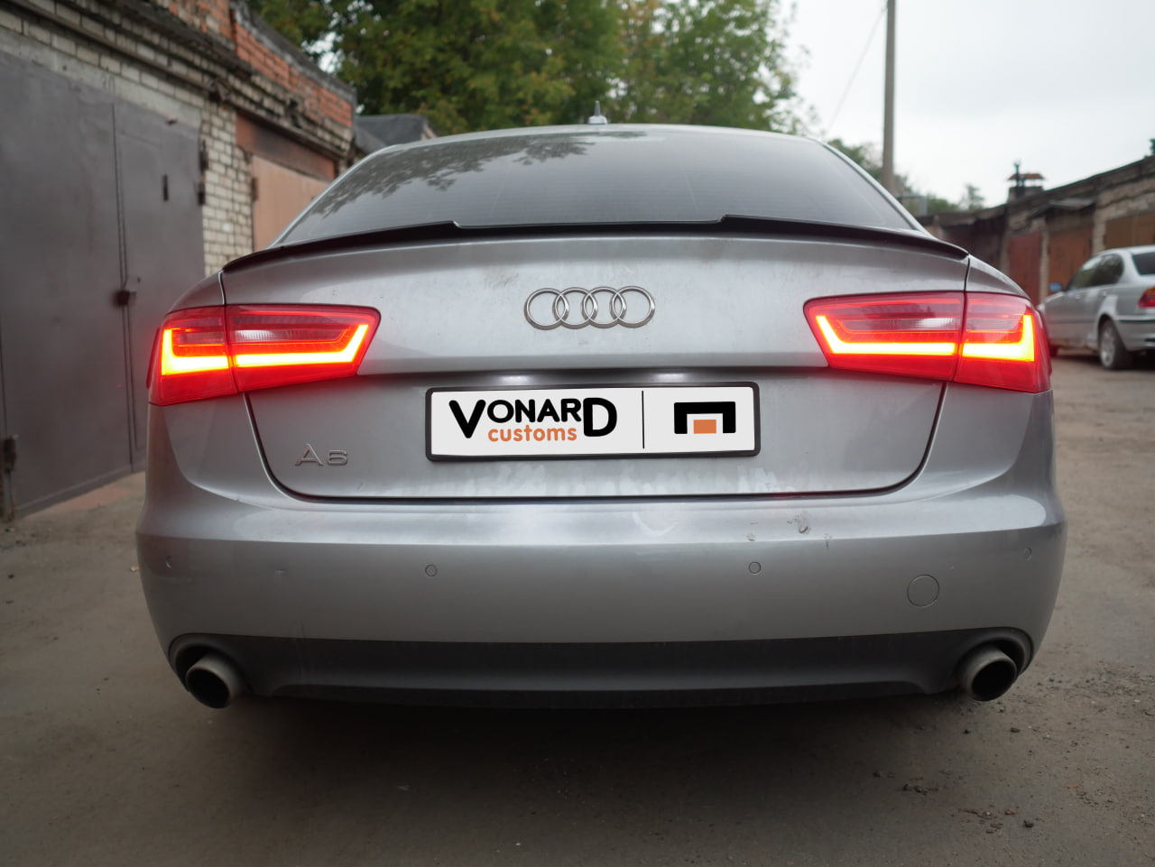 картинка Спойлер лезвие крышки багажника Audi A6 C7 седан - под покраску vonard customs 