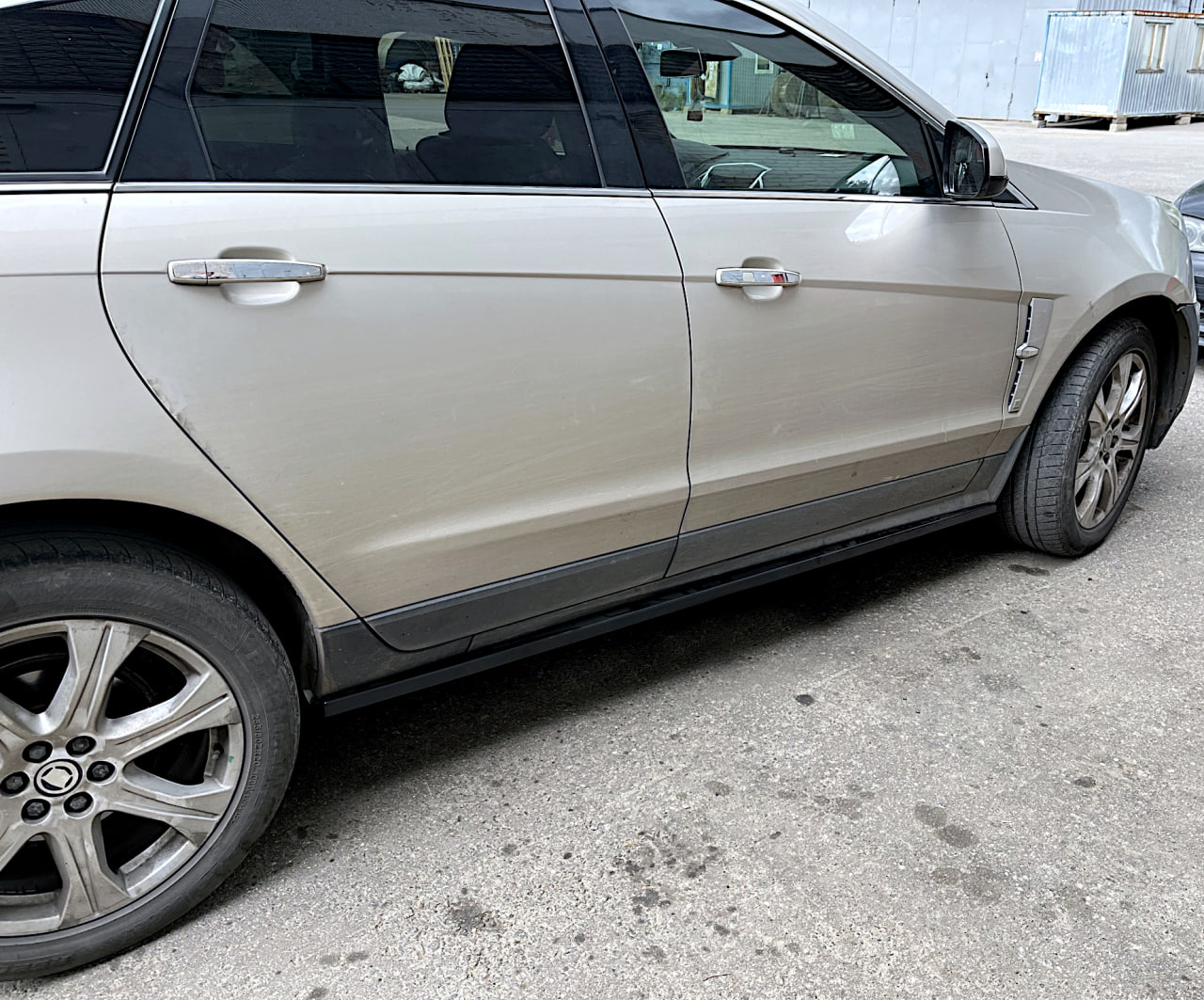 картинка Лезвия под пороги Cadillac SRX 2 - под покраску vonard customs 