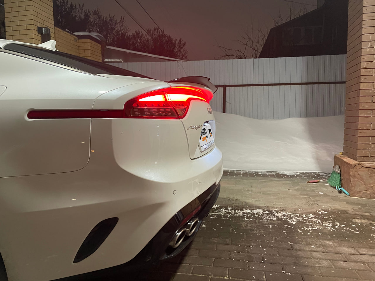 картинка Спойлер лезвие крышки багажника KIA Stinger 1 - под покраску vonard customs 