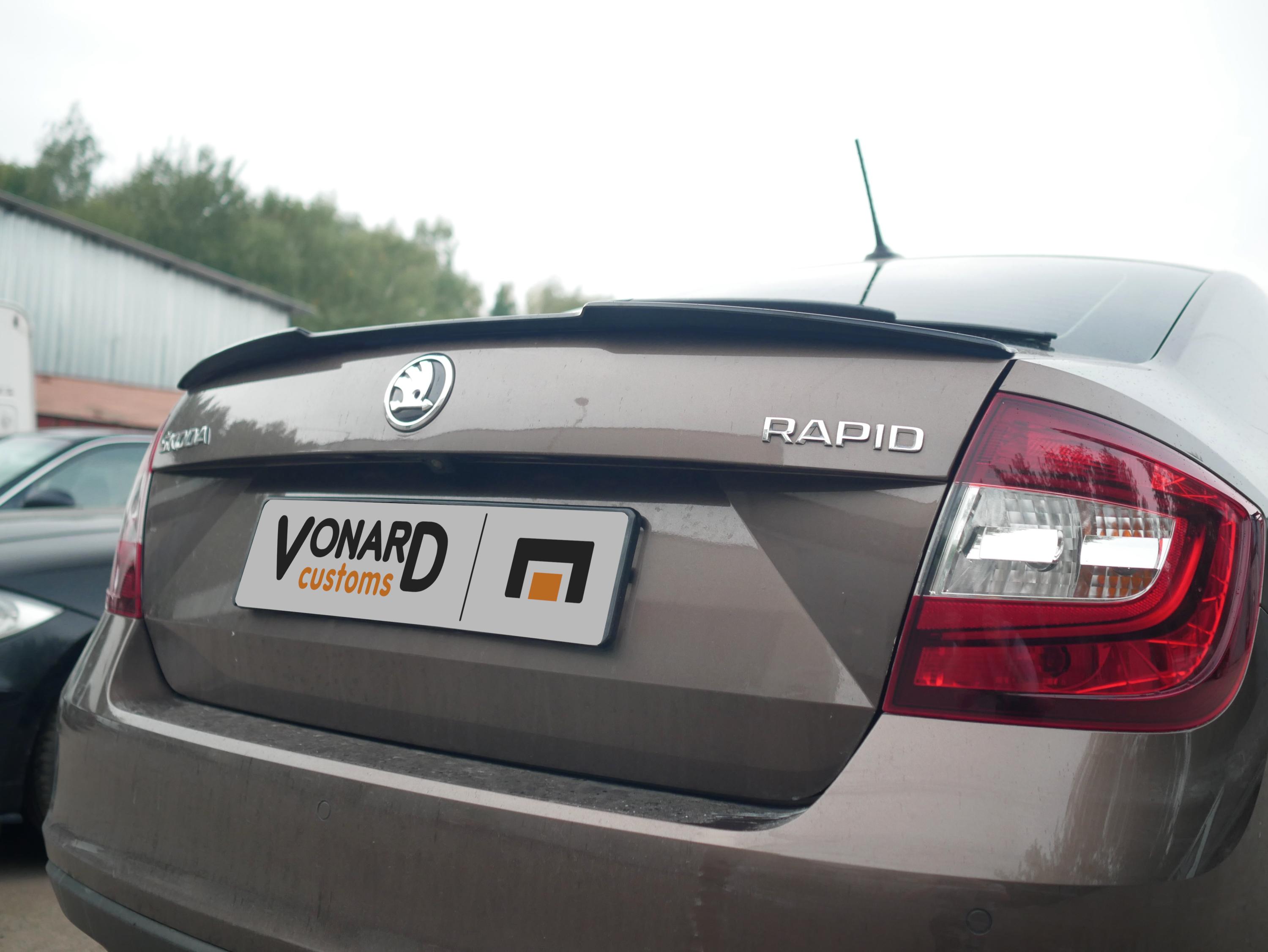 картинка Спойлер лезвие крышки багажника Skoda Rapid - под покраску vonard customs 