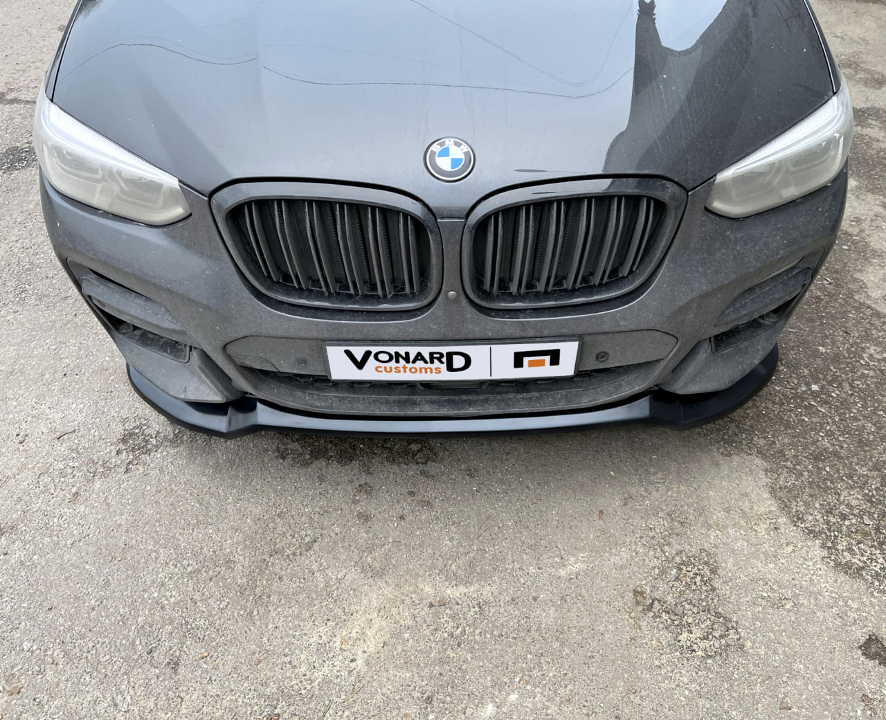 картинка Сплиттер переднего бампера BMW X3 G01 / X4 G02 M-Pack V2 vonard customs 