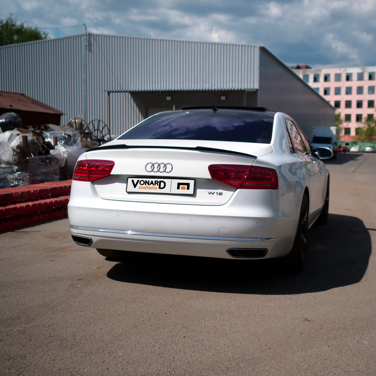 картинка Спойлер лезвие крышки багажника Audi A8 S8 D4 vonard customs 