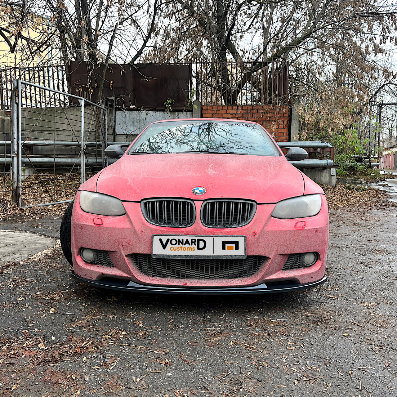 картинка Сплиттер переднего бампера BMW 3 E92 E93 M-pack V2 vonard customs 
