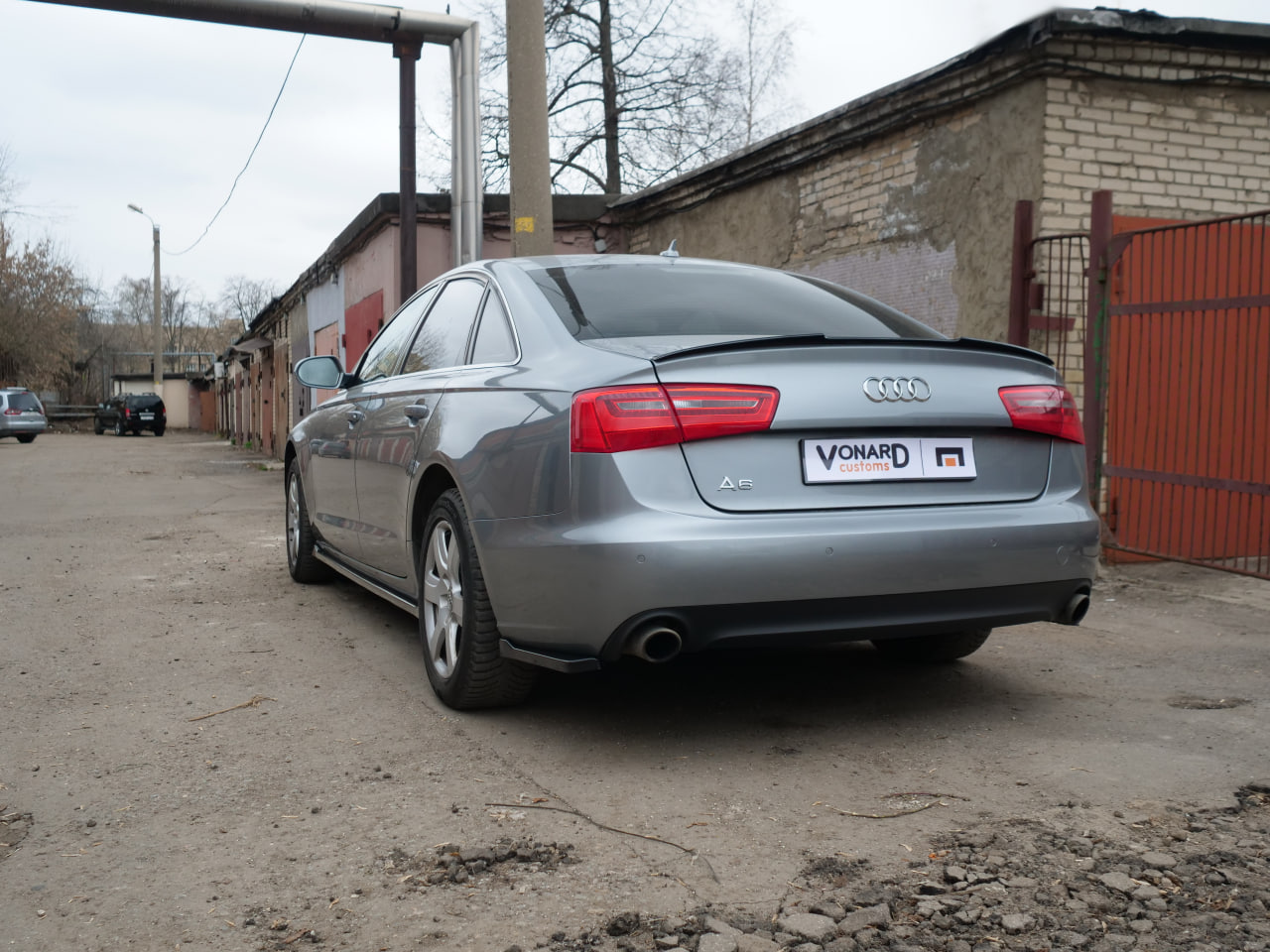 картинка Сплиттеры заднего бампера Audi A6 C7 - под покраску vonard customs 