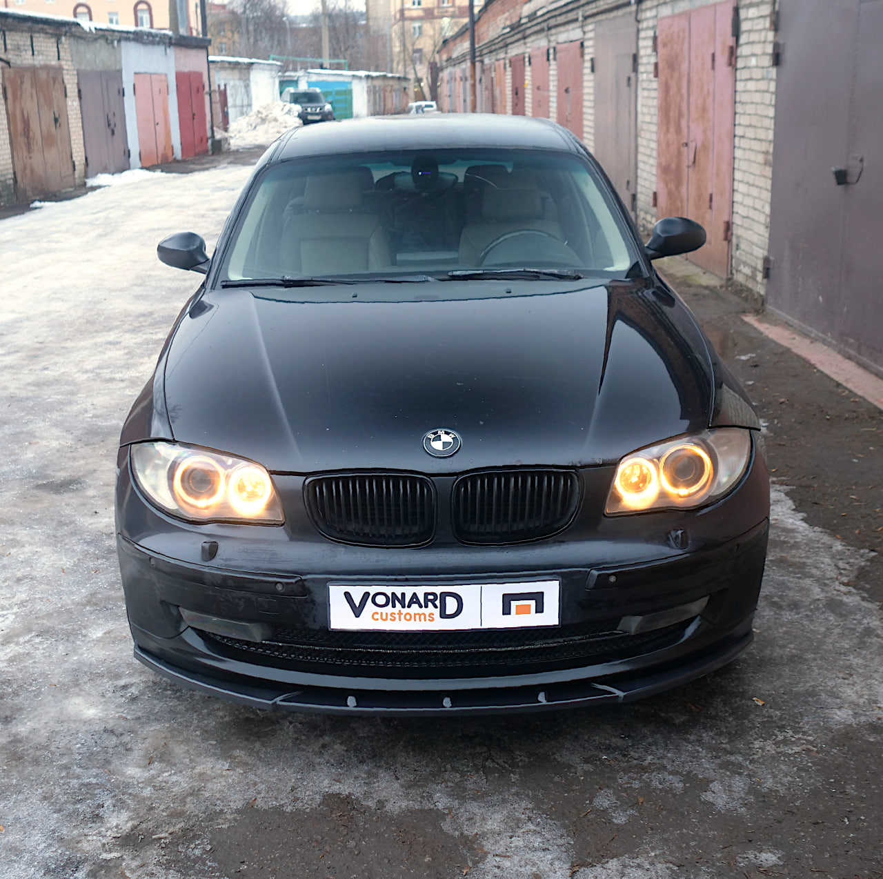картинка Сплиттер переднего бампера BMW 1 E87 E81 рест. V2 vonard customs 