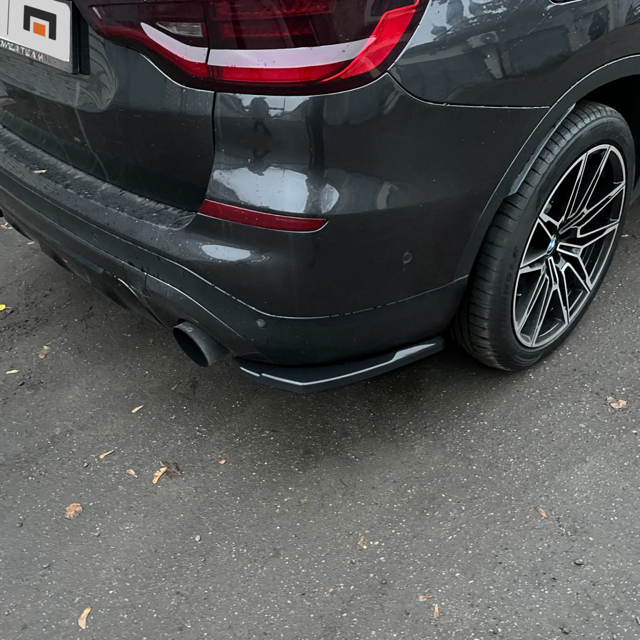 картинка Сплиттеры заднего бампера BMW X3 G01 - черный металлик vonard customs 