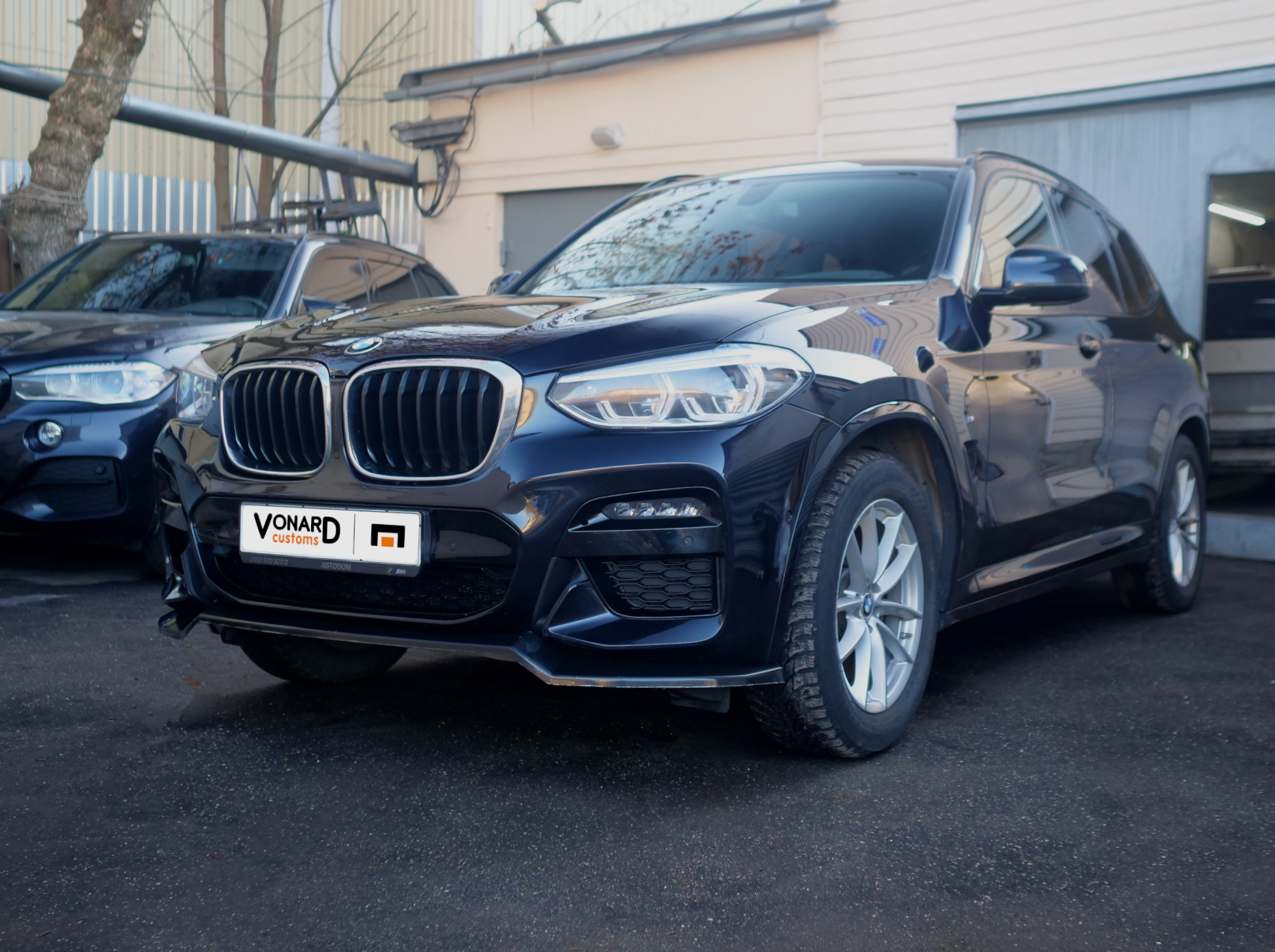 картинка Сплиттер переднего бампера BMW X3 G01 / X4 G02 M-Pack V2 vonard customs 