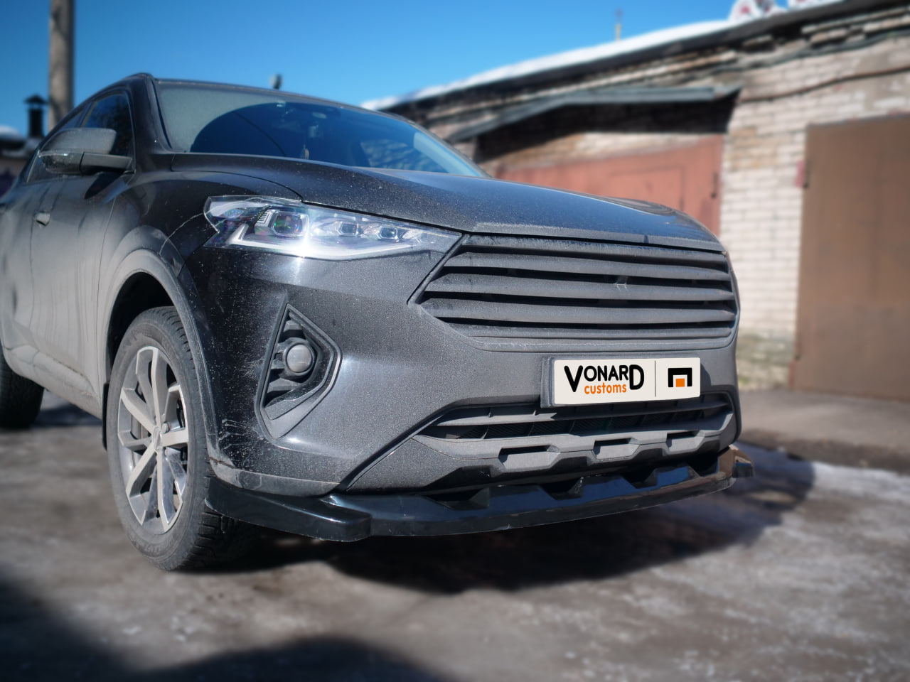 картинка Сплиттер переднего бампера Haval F7 / F7x vonard customs 