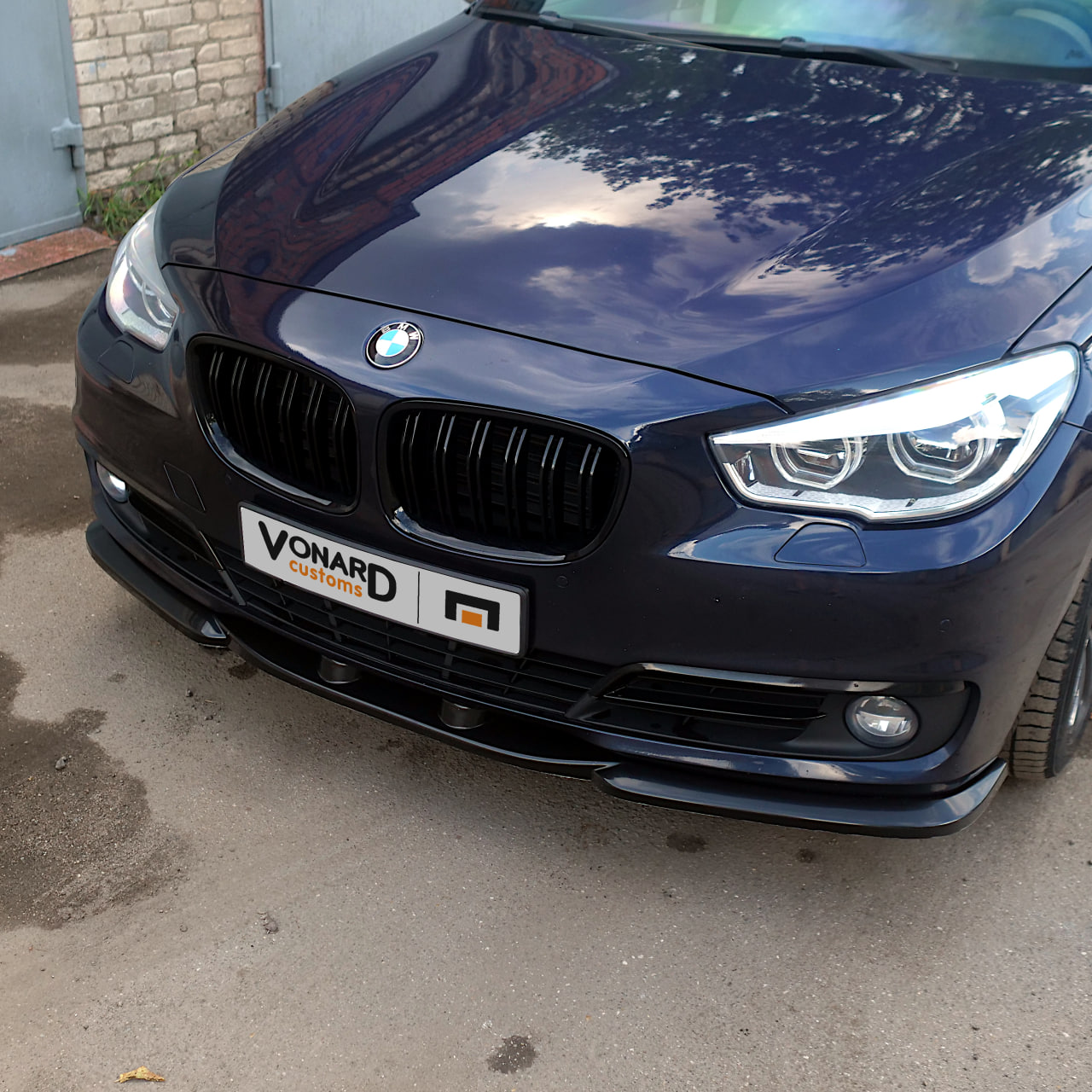 картинка Сплиттер переднего бампера BMW 5 F07 GT рест. - под покраску vonard customs 