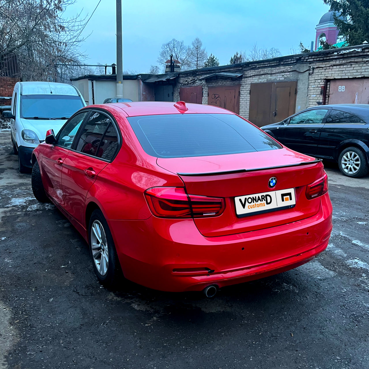 картинка Спойлер лезвие крышки багажника BMW 3 F30 - под покраску vonard customs 