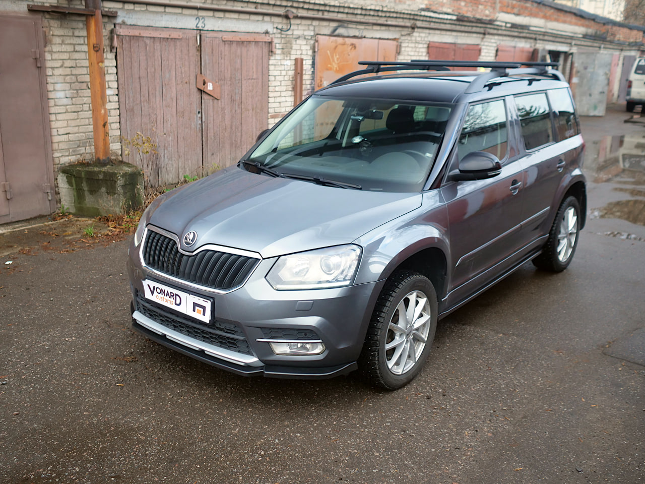 картинка Лезвия под пороги Skoda Yeti 1 vonard customs 
