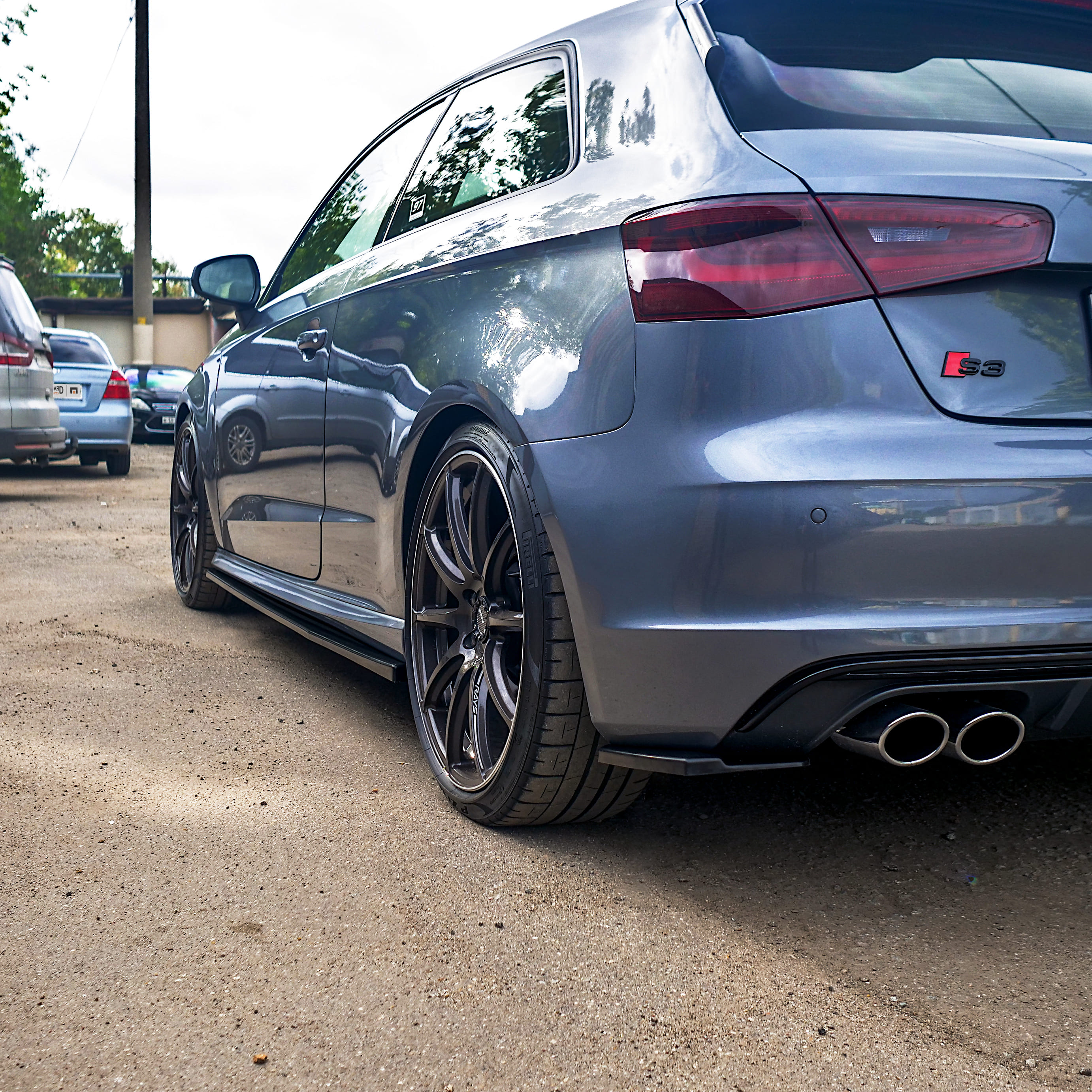 картинка Сплиттеры заднего бампера Audi A3 S3 8V S-line Coupe - под покраску vonard customs 