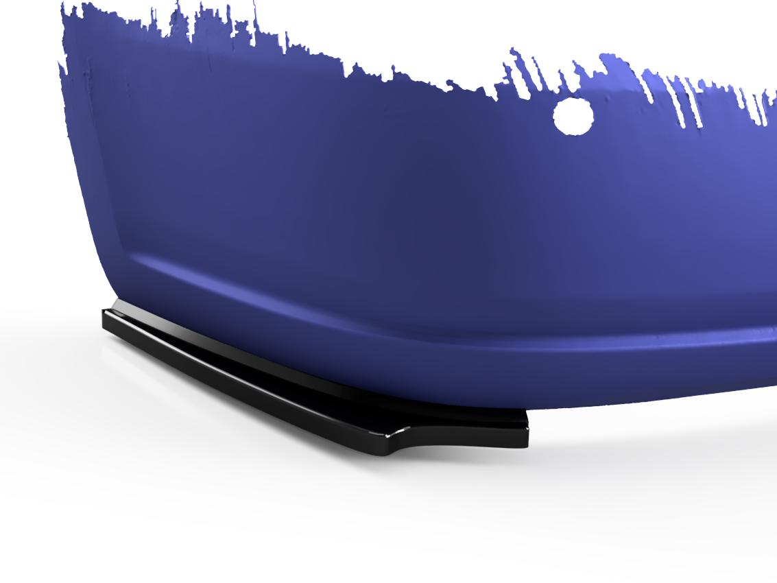 картинка Сплиттеры заднего бампера VW Polo 5 седан (lim) - текстура vonard customs 