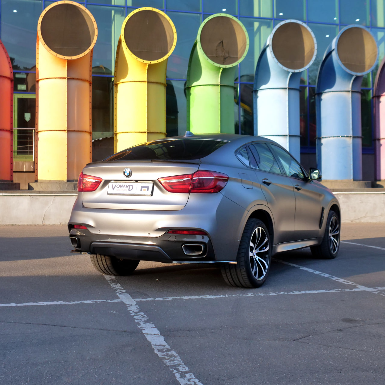 картинка Сплиттеры заднего бампера BMW X6 F16 M-Pack vonard customs 