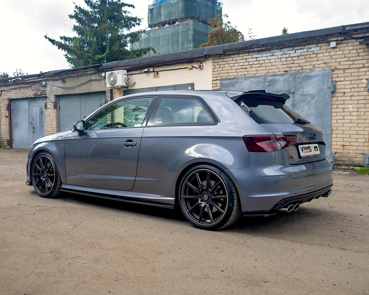 картинка Сплиттеры заднего бампера Audi A3 S3 8V S-line Coupe - под покраску vonard customs 