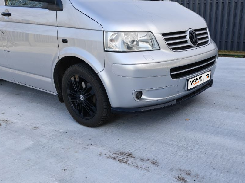 картинка Сплиттер переднего бампера VW T5 Multivan - чёрный глянец vonard customs 