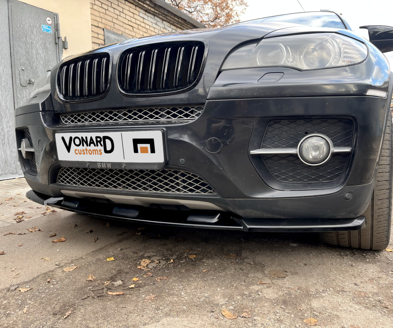 картинка Сплиттер переднего бампера BMW X6 E71 (ver. 2) - под покраску vonard customs 