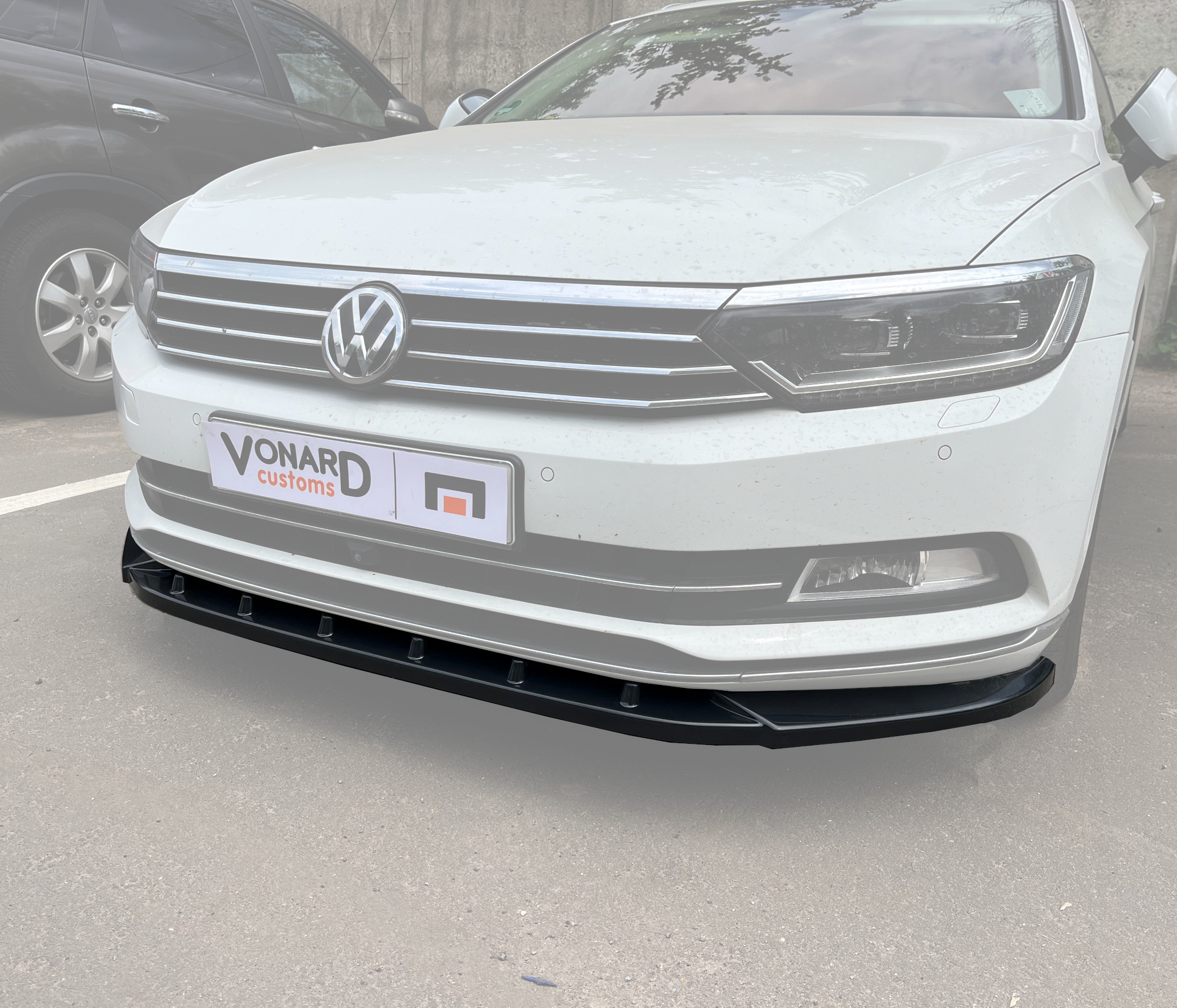 картинка Сплиттер переднего бампера VW Passat B8 - под покраску vonard customs 