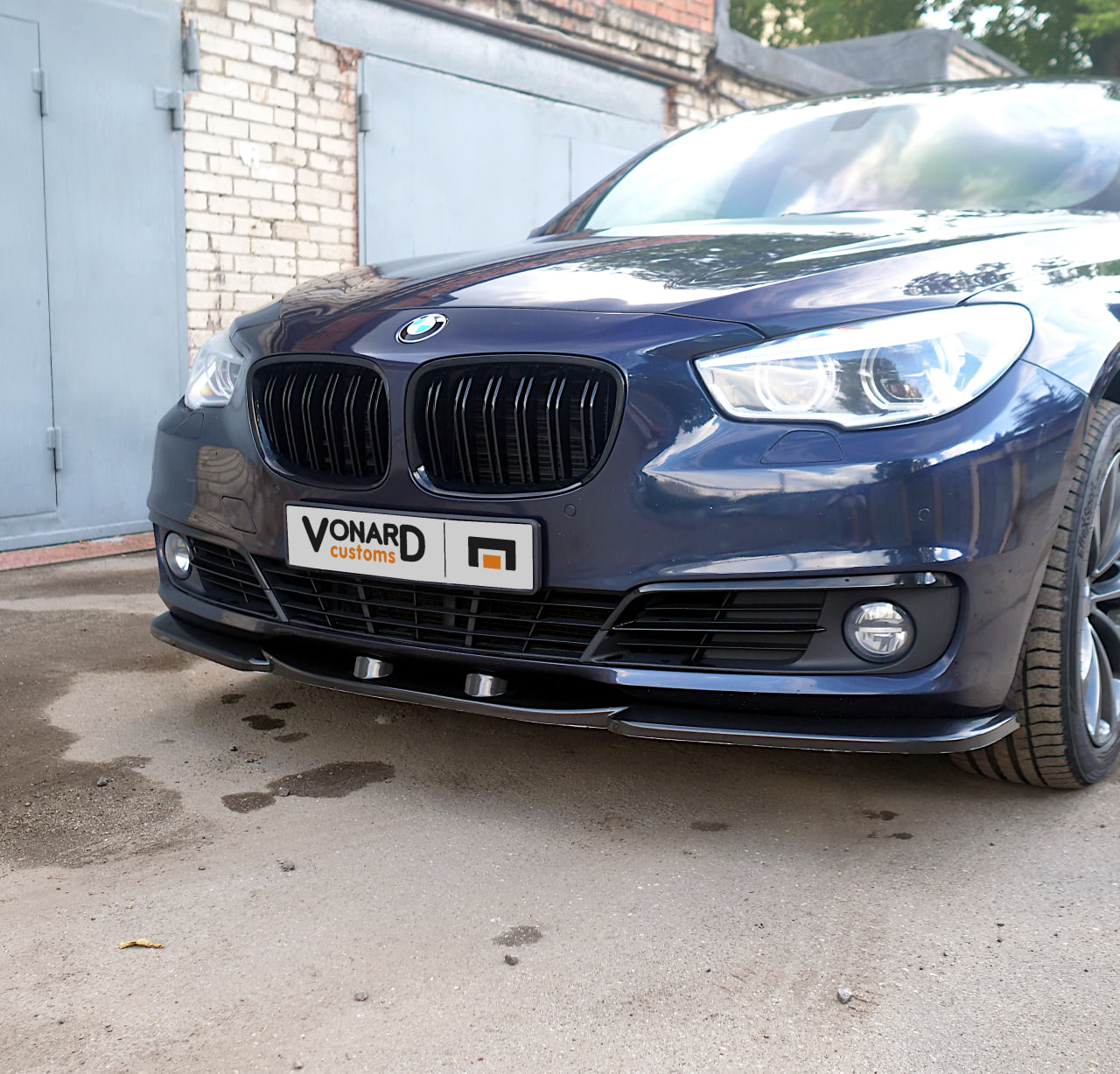 картинка Сплиттер переднего бампера BMW 5 F07 GT рест. - под покраску vonard customs 