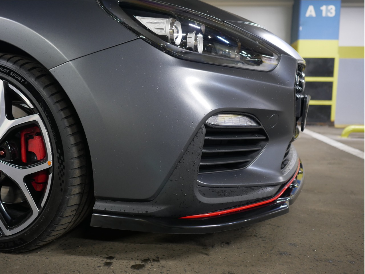 картинка Сплиттер переднего бампера Hyundai I30N vonard customs 