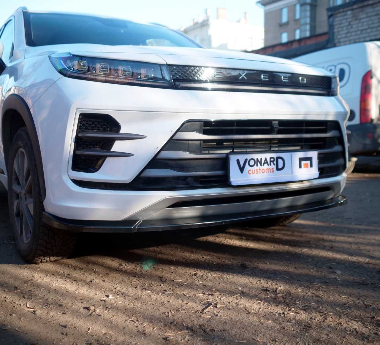 картинка Сплиттер переднего бампера EXEED LX 1 vonard customs 