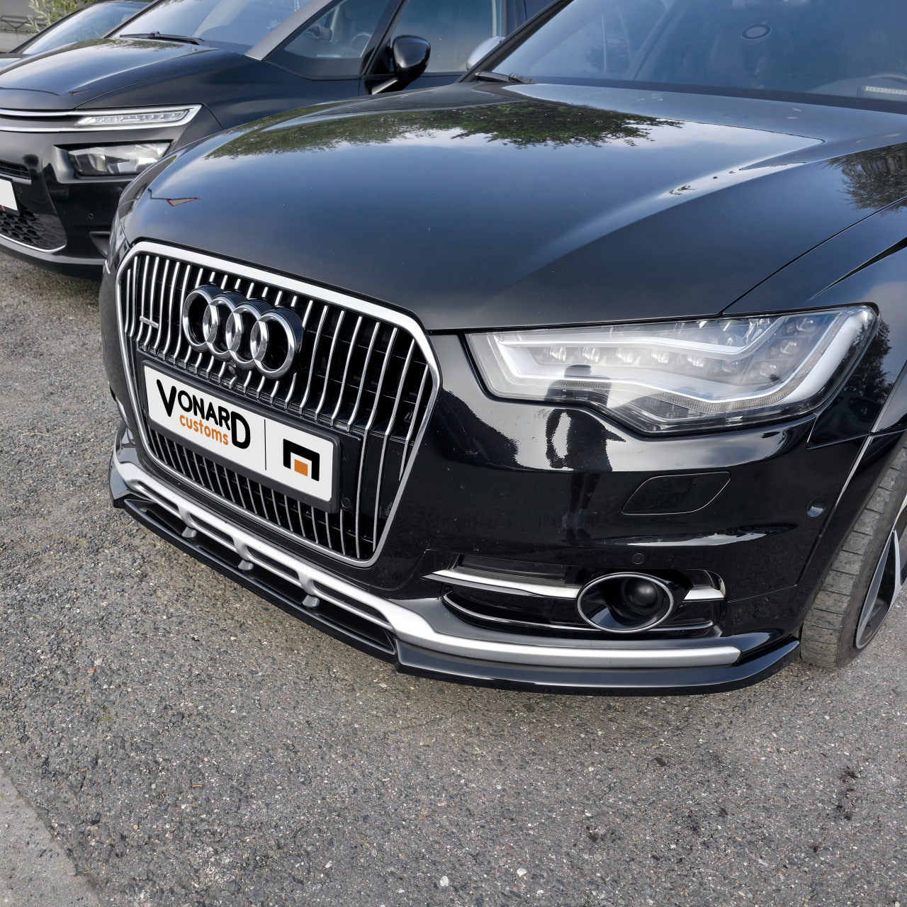 картинка Сплиттер переднего бампера Audi A6 C7 Allroad - под покраску vonard customs 