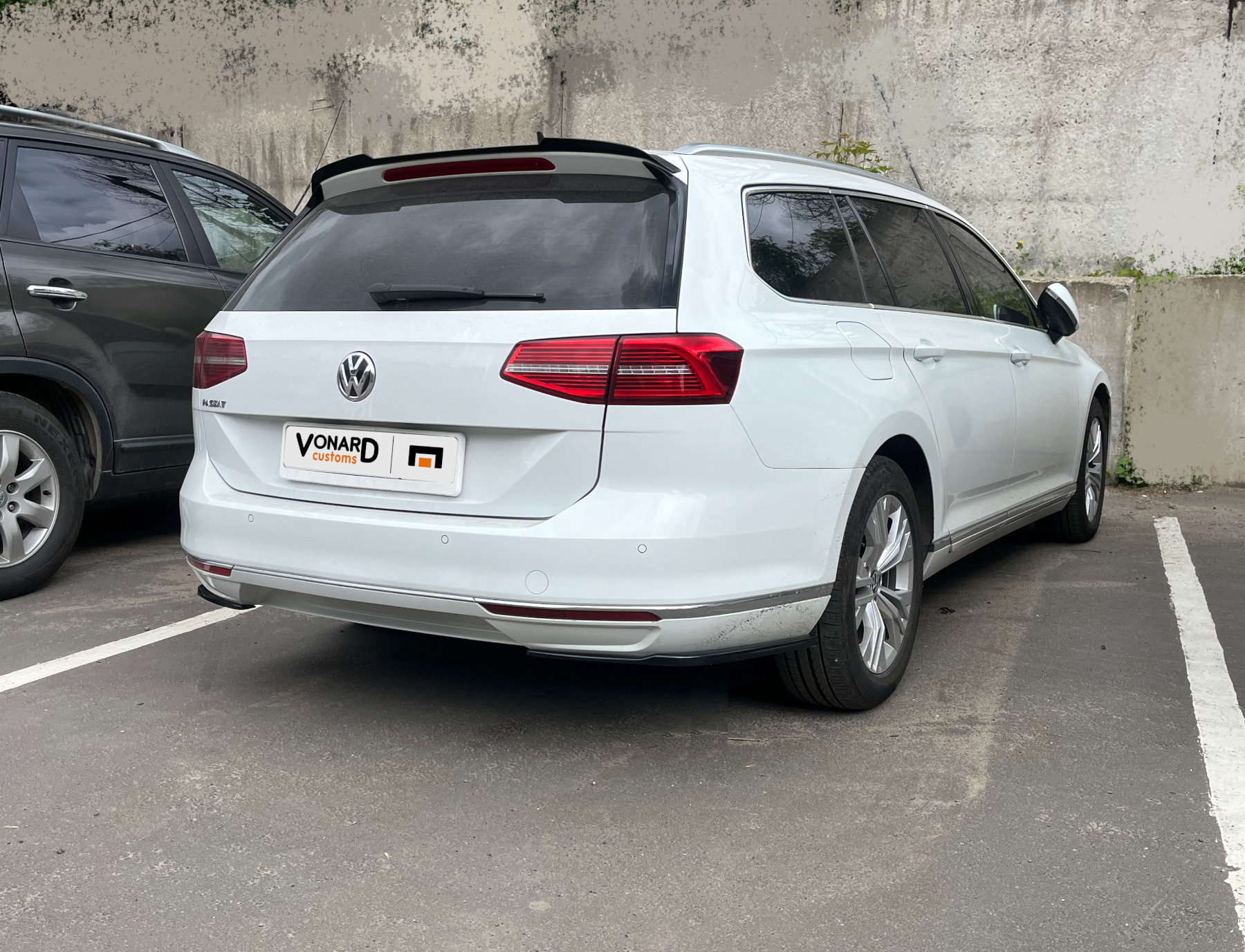 картинка Спойлер лезвие крышки багажника VW Passat B8 универсал vonard customs 