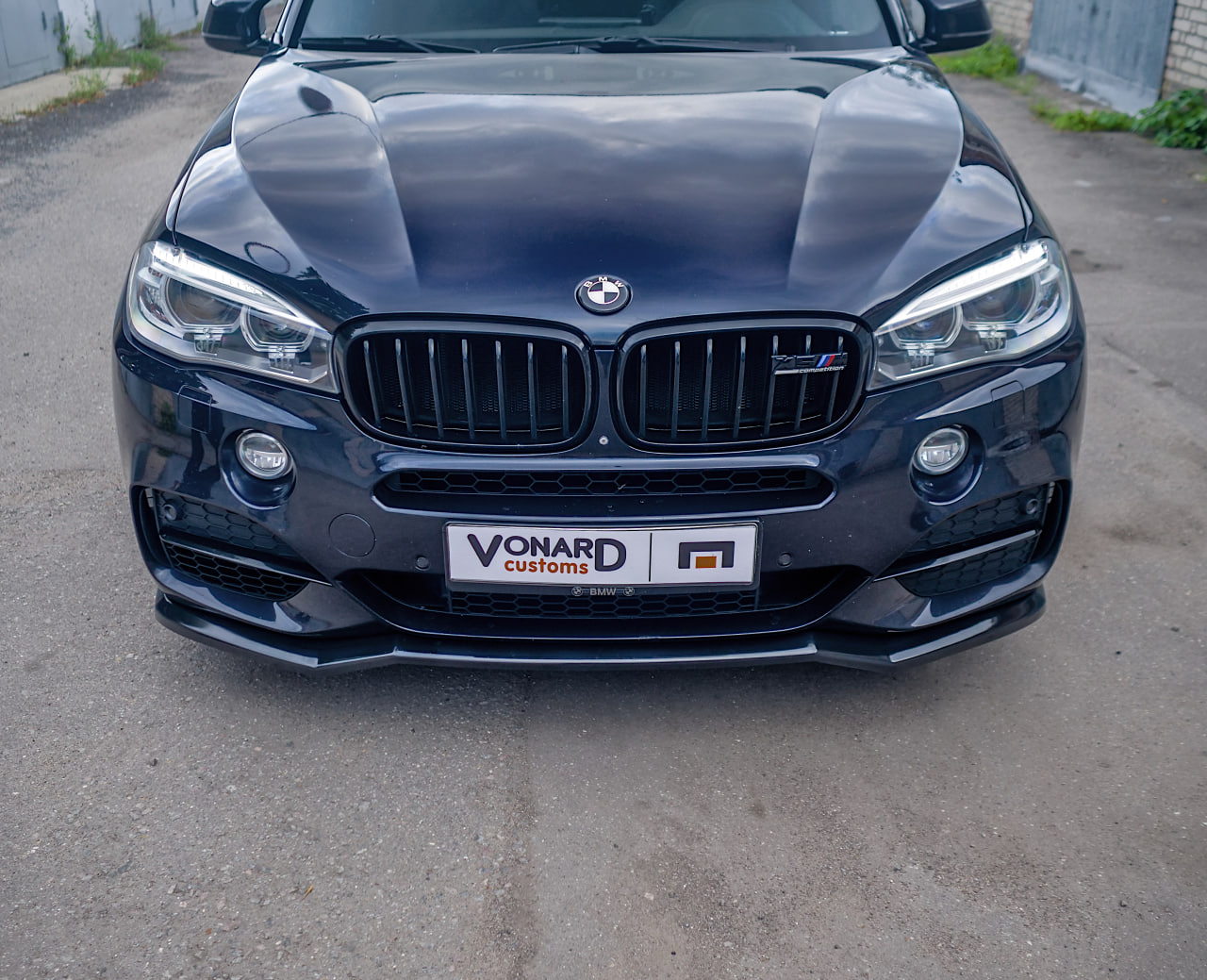 картинка Сплиттер переднего бампера BMW X5 F15 M-Pack (ver. 2) - под покраску vonard customs 