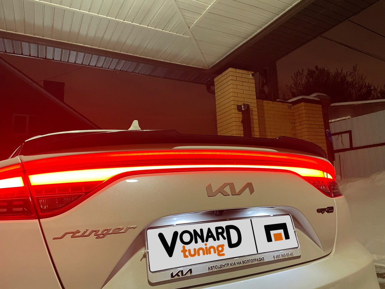 картинка Спойлер лезвие крышки багажника KIA Stinger 1 - под покраску vonard customs 