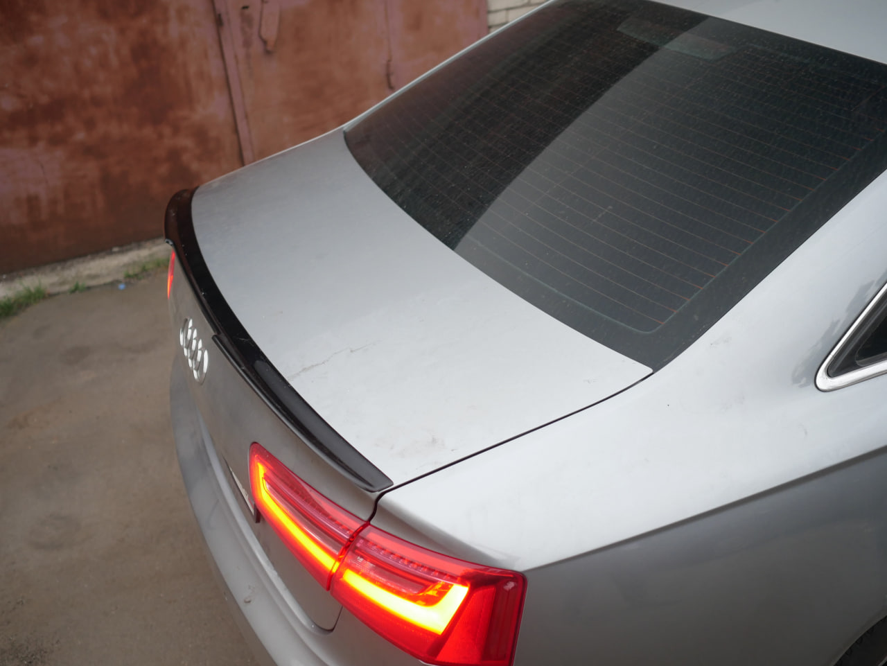 картинка Спойлер лезвие крышки багажника Audi A6 C7 седан - под покраску vonard customs 