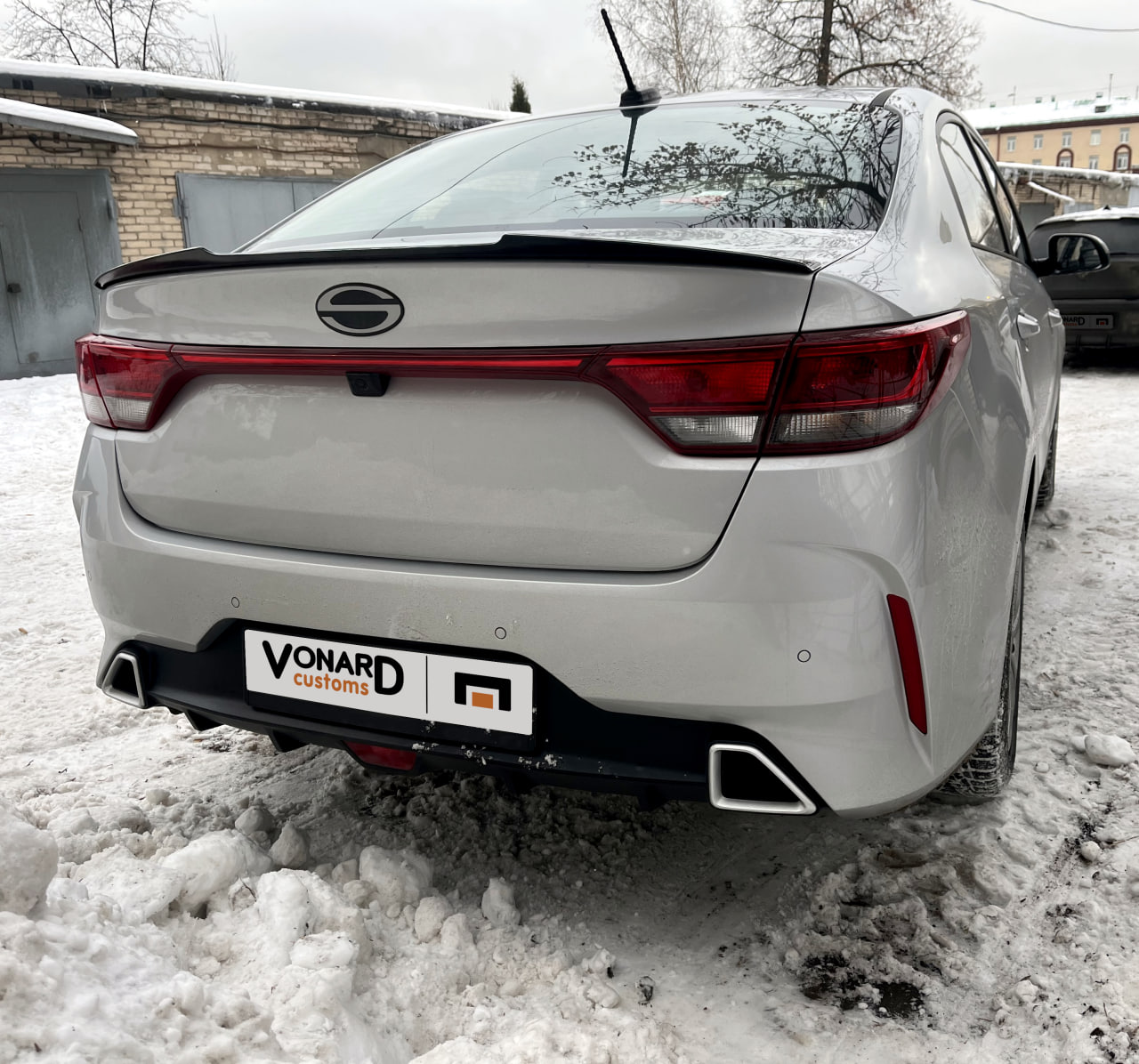 картинка Спойлер лезвие крышки багажника Kia Rio 4 (ver. 2) vonard customs 
