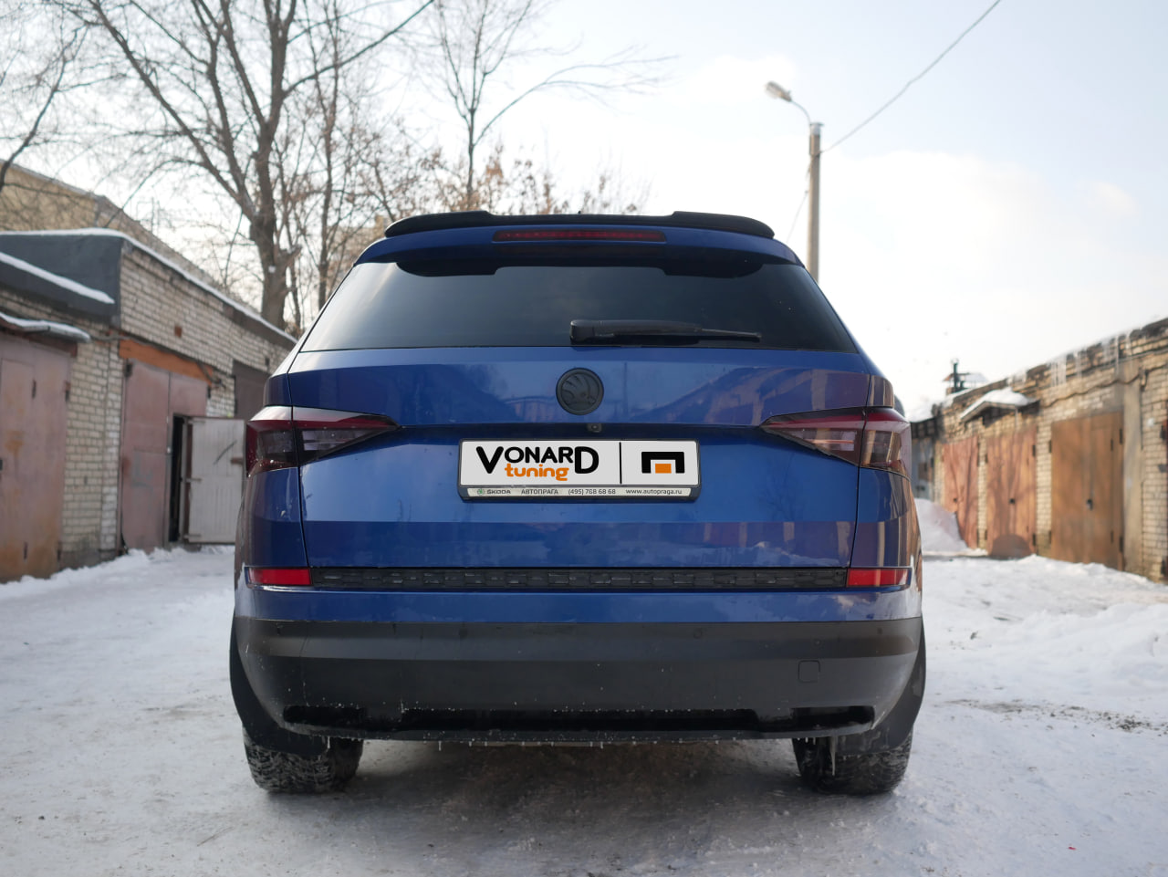картинка Спойлер лезвие крышки багажника Skoda Kodiaq 1 (короткий) - под покраску vonard customs 
